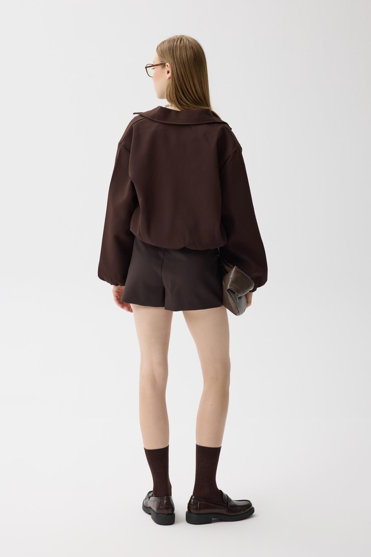 Harmony Bomber Ceket - Kahverengi 