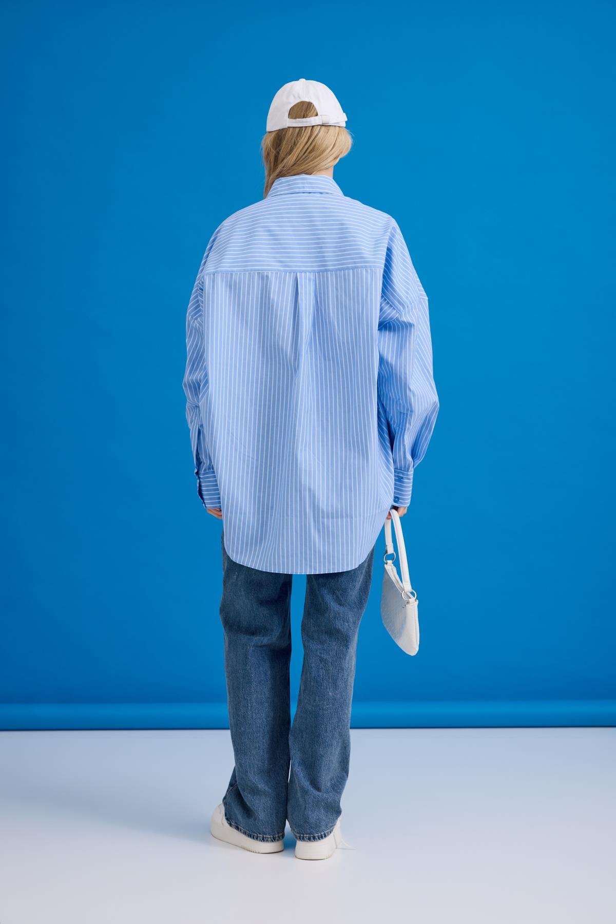 İrina Cepli Oversize Gömlek 