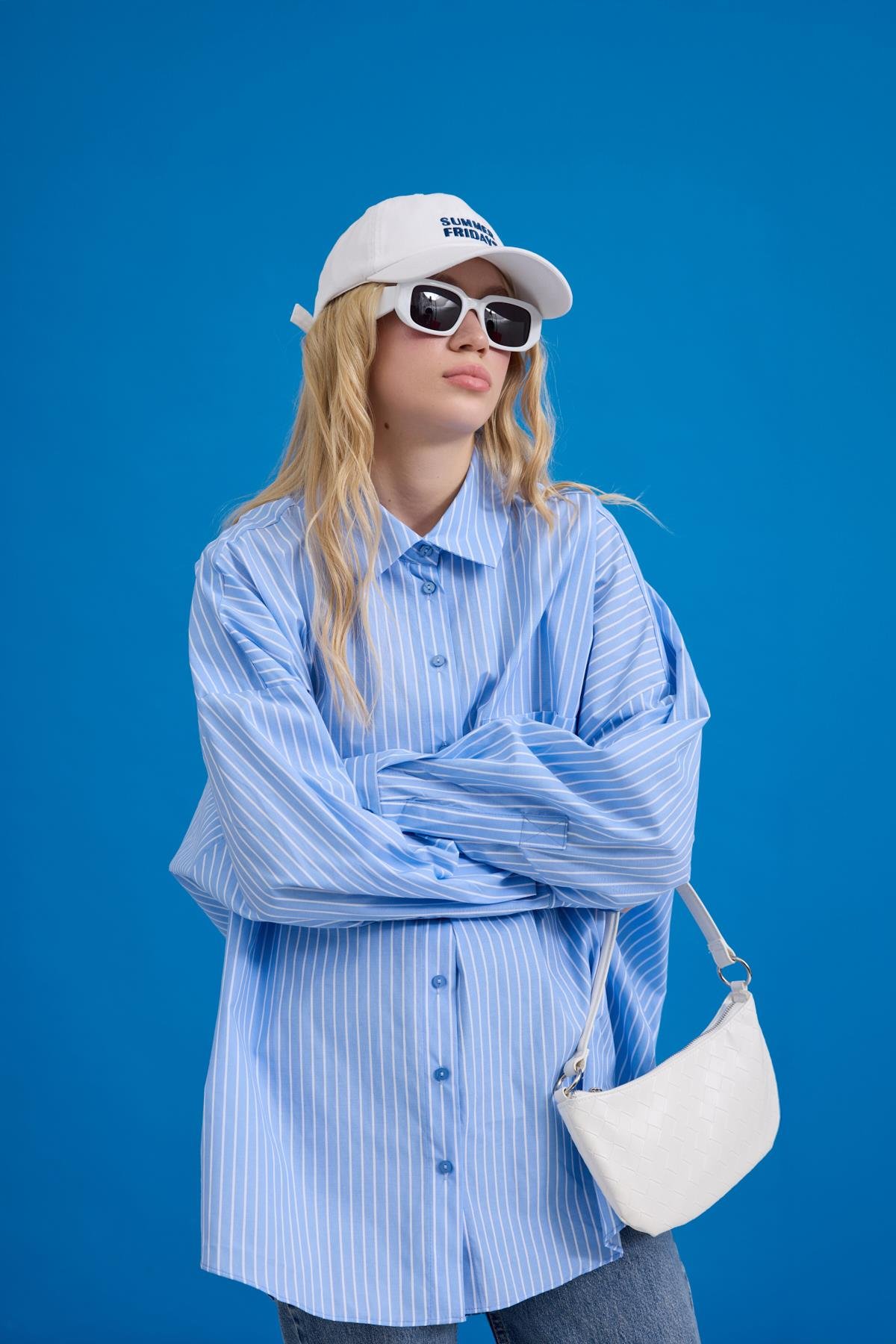 İrina Cepli Oversize Gömlek 