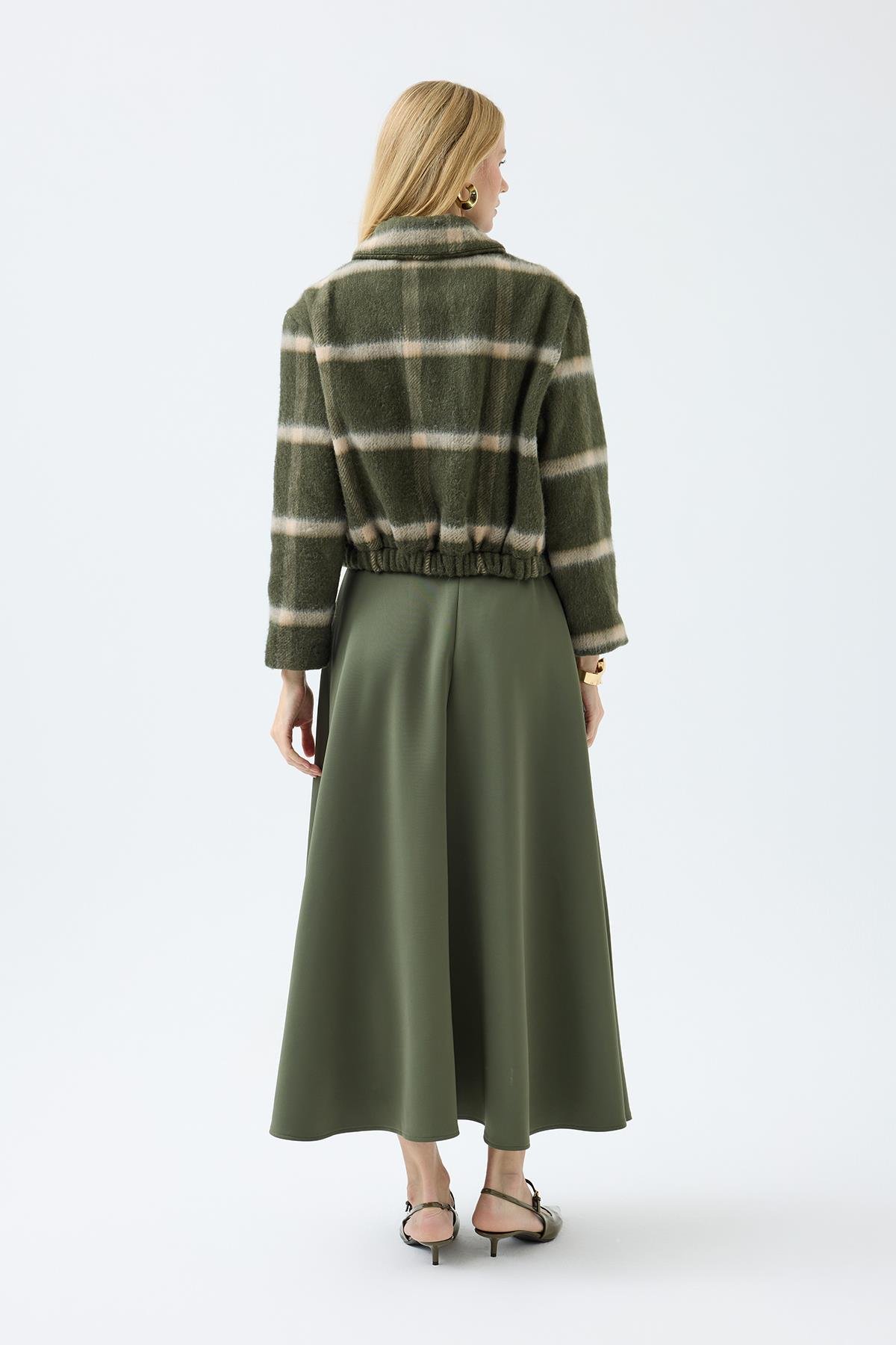 Isla Ekose Kaşe Ceket - Haki