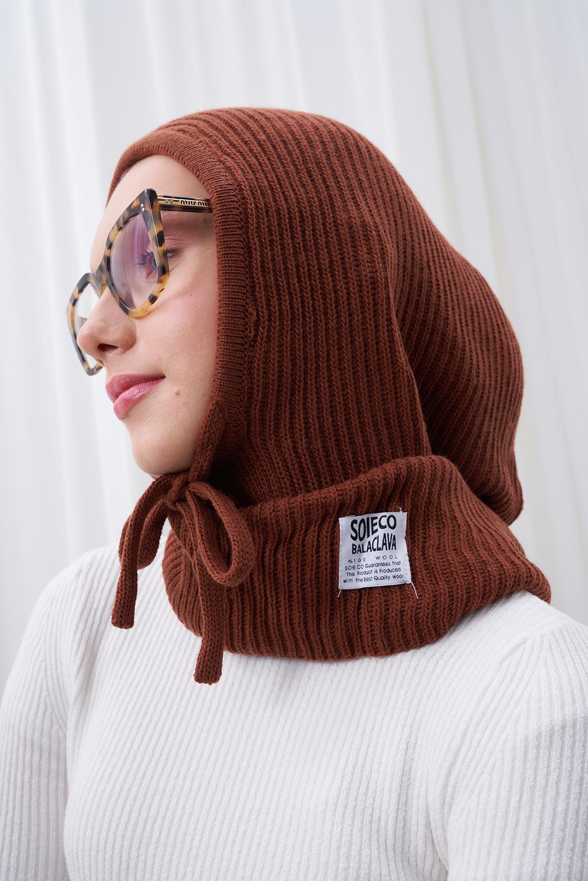 KAPÜŞONLU BERE - KAHVE