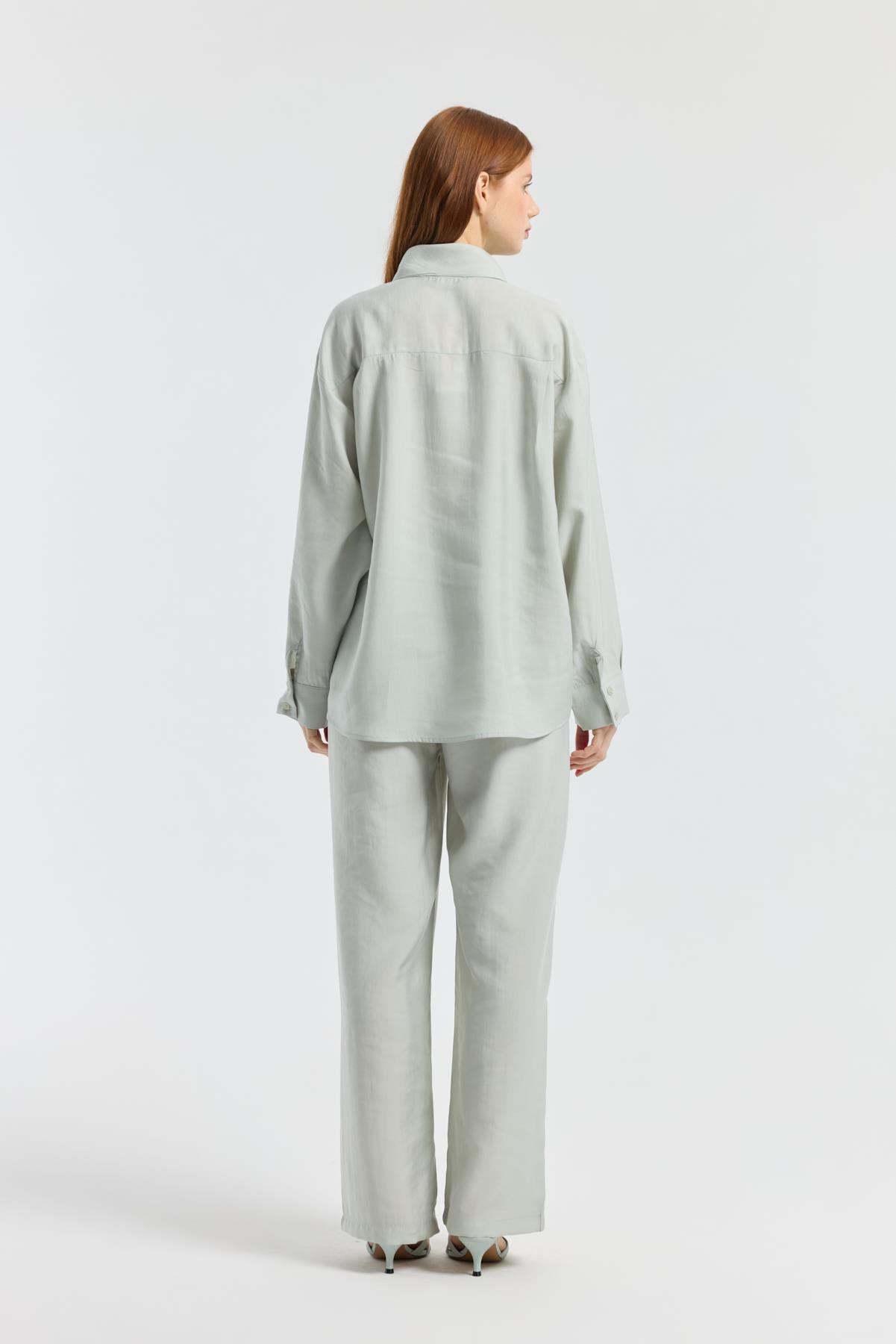 Kewin Modal Palazzo Pantolon - Gri