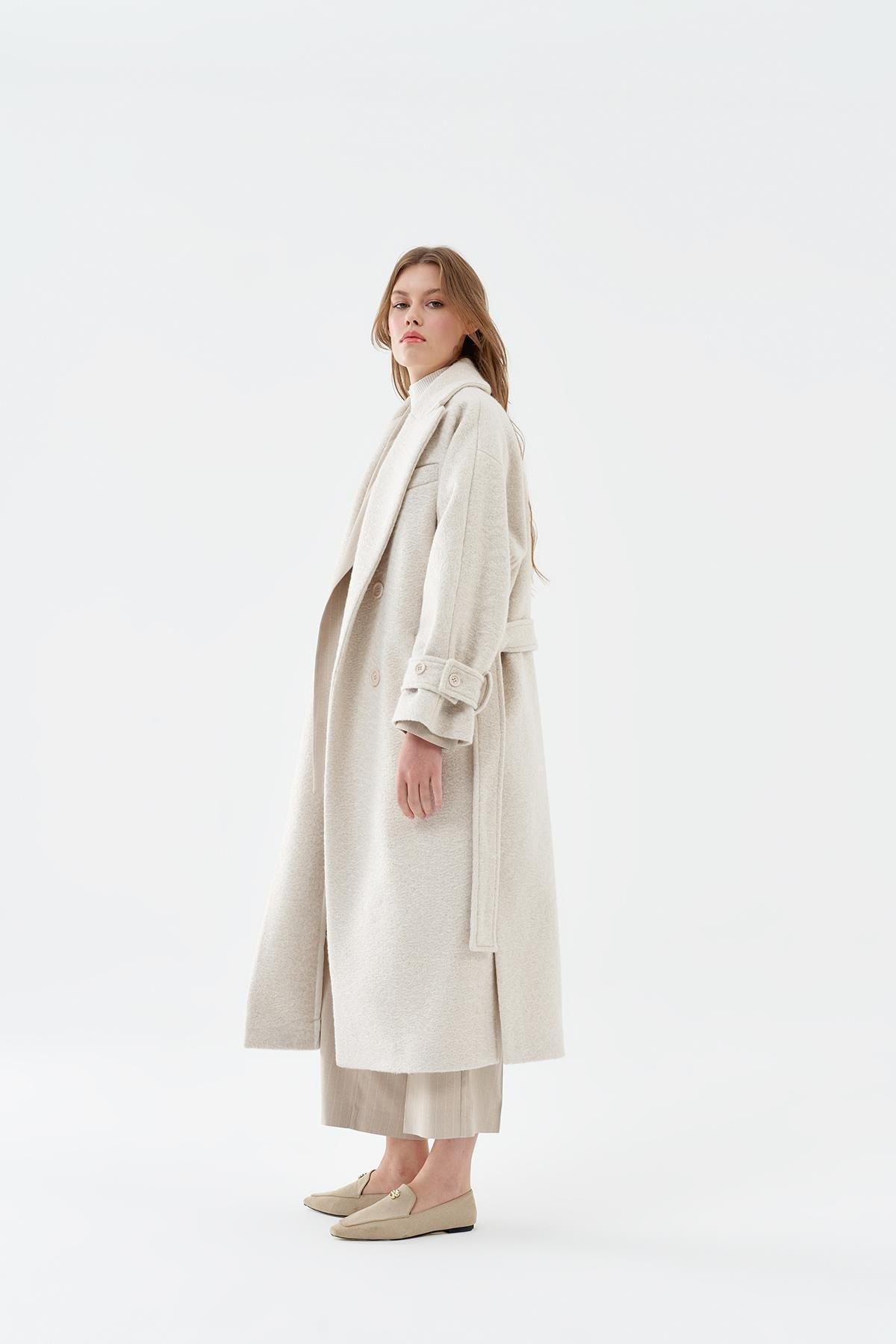 Lara Buklet Kaban - Krem