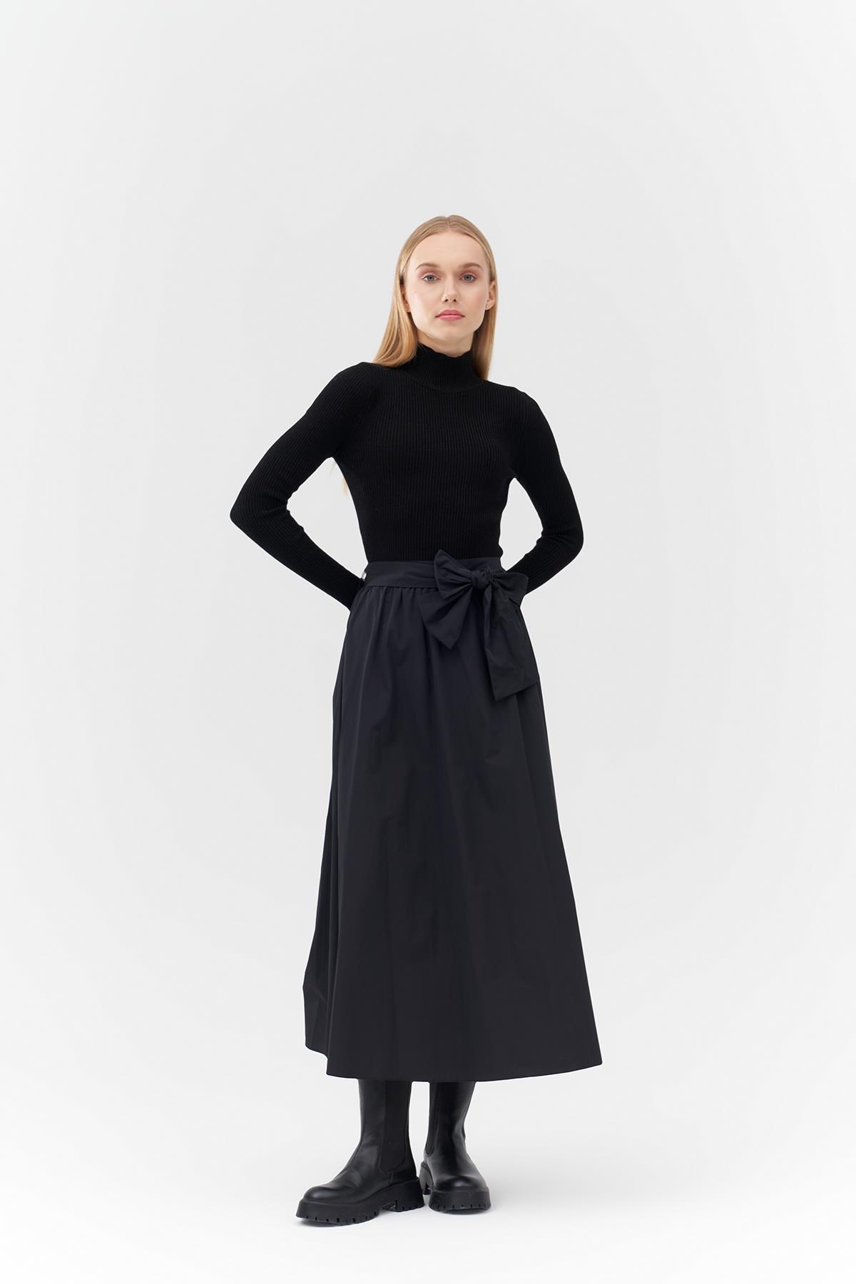 LEDA PARAŞÜT ETEK - SİYAH 