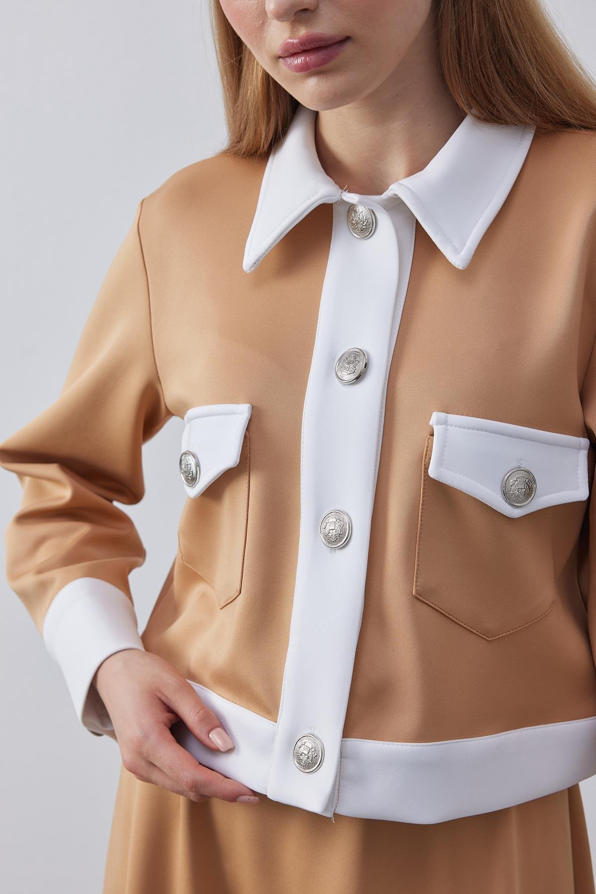 Lenora Garnili Skuba Etekli Takım- Camel