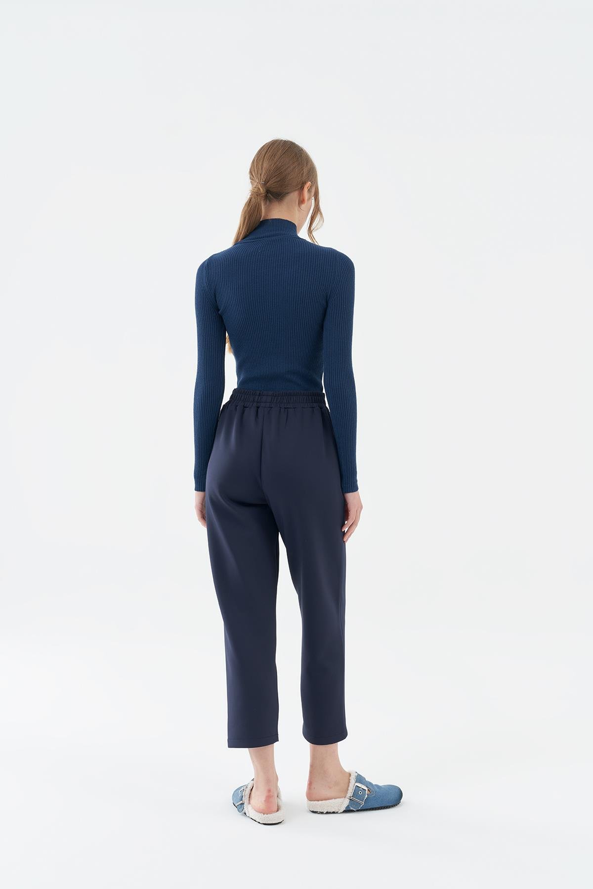 Liza Scuba Pantolon - Lacivert