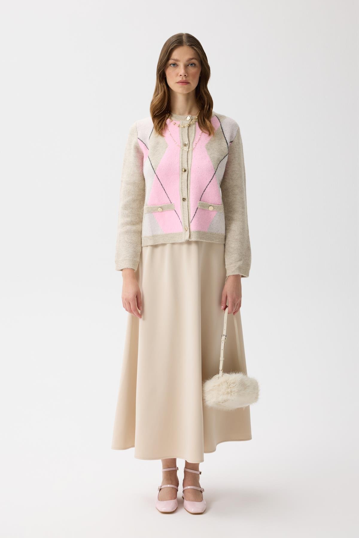 Lola Baklava Desen Hırka 