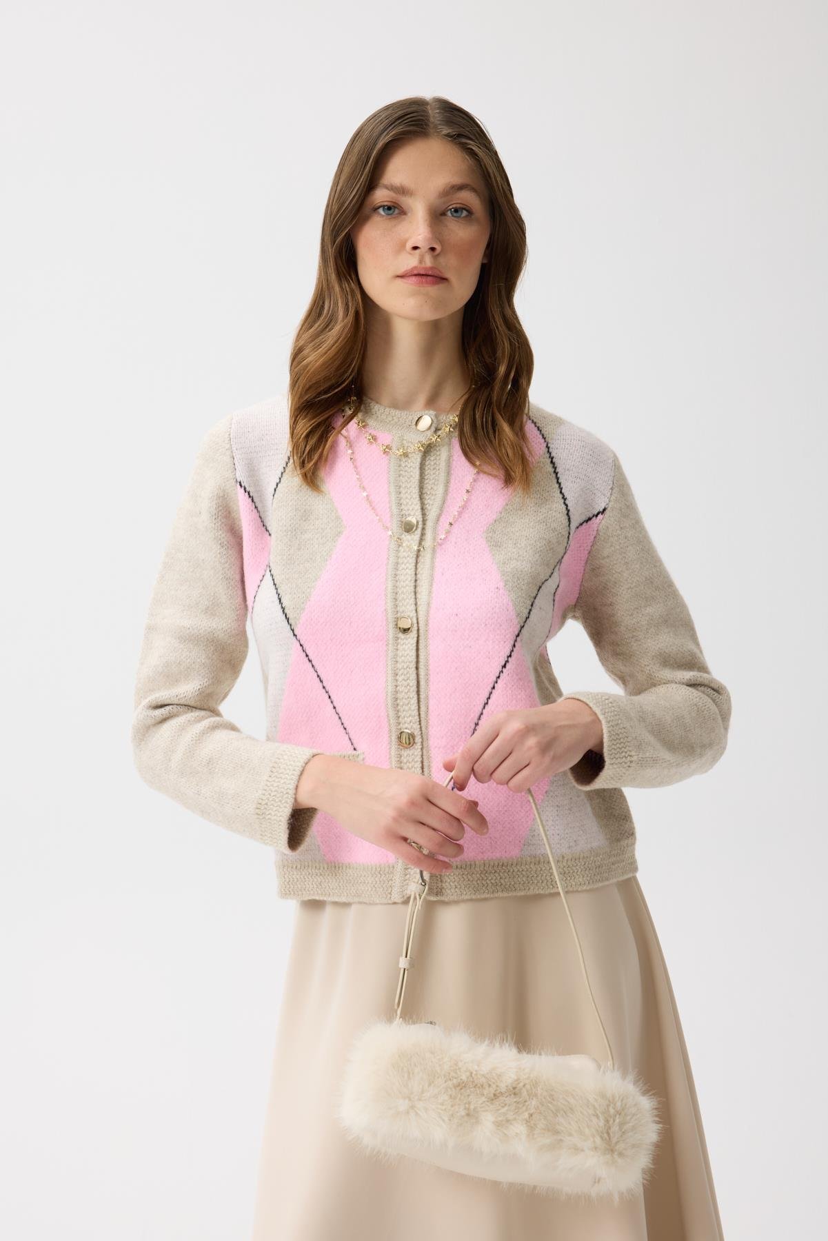 Lola Baklava Desen Hırka 