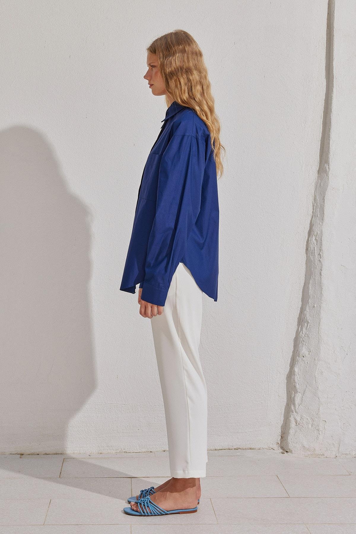 Louis Basic Cotton Gömlek - Lacivert