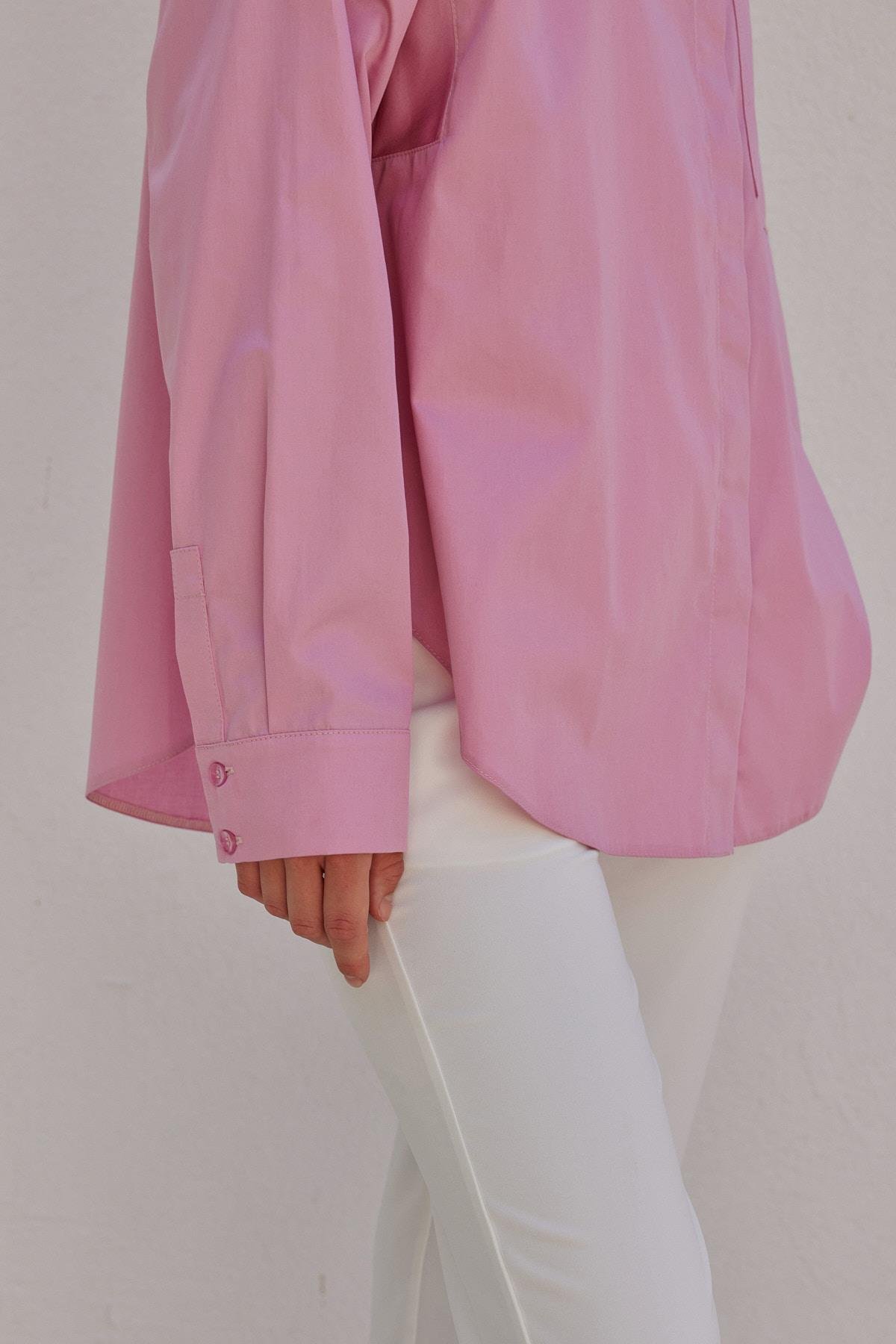 Louis Basic Cotton Gömlek - Pembe