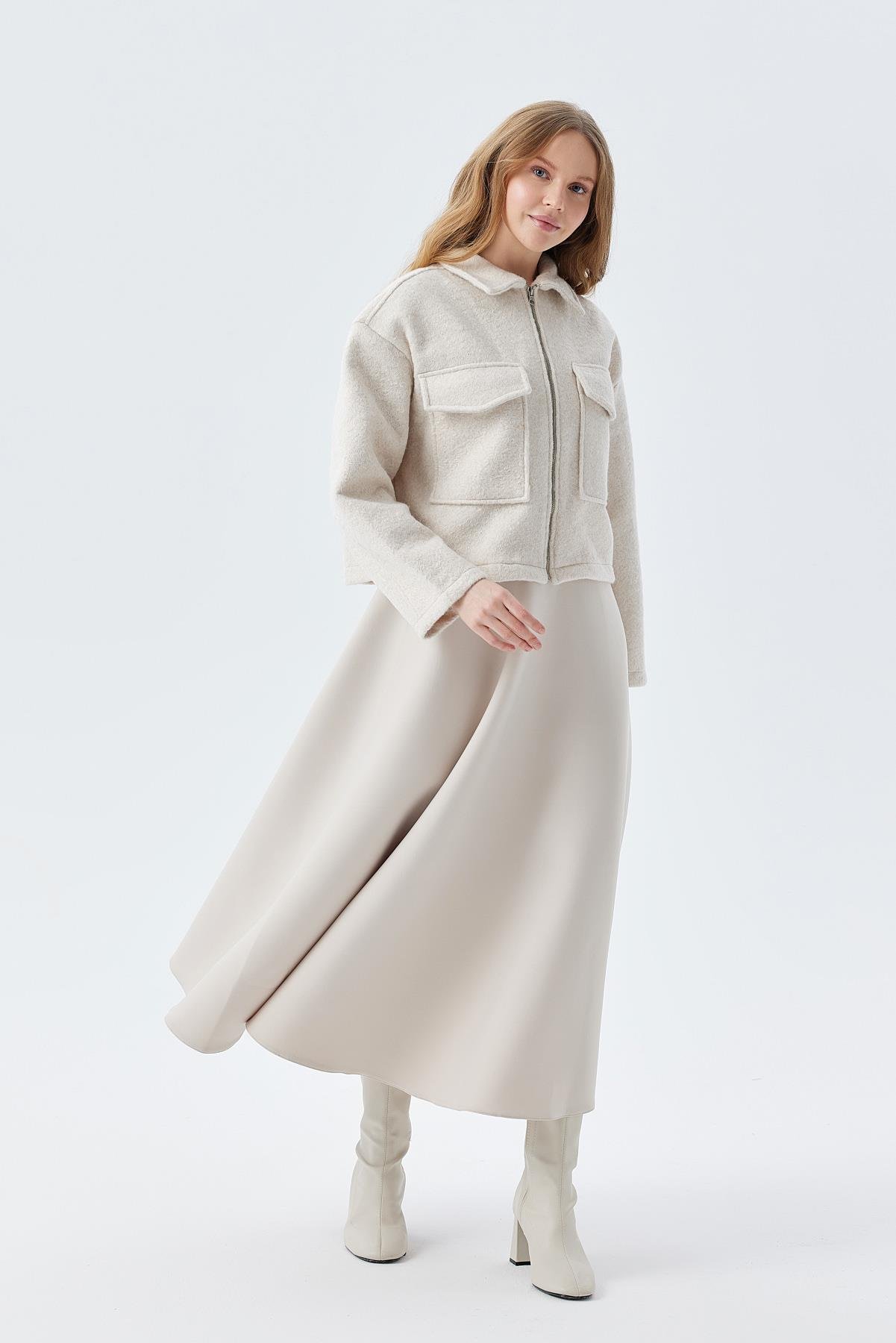 MADRİD KAŞE CEKET - BEJ