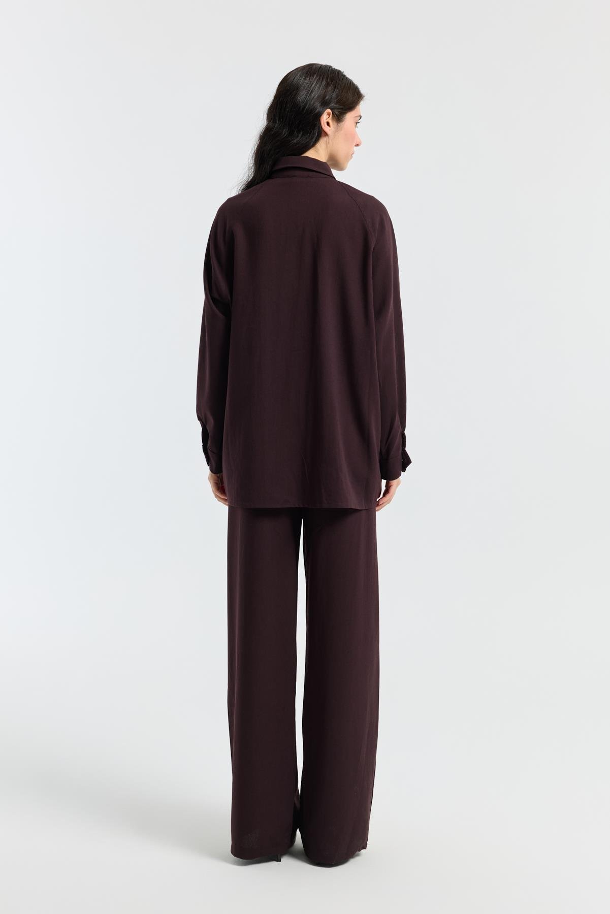 Maisy Biye Kemerli Takım - Mürdüm