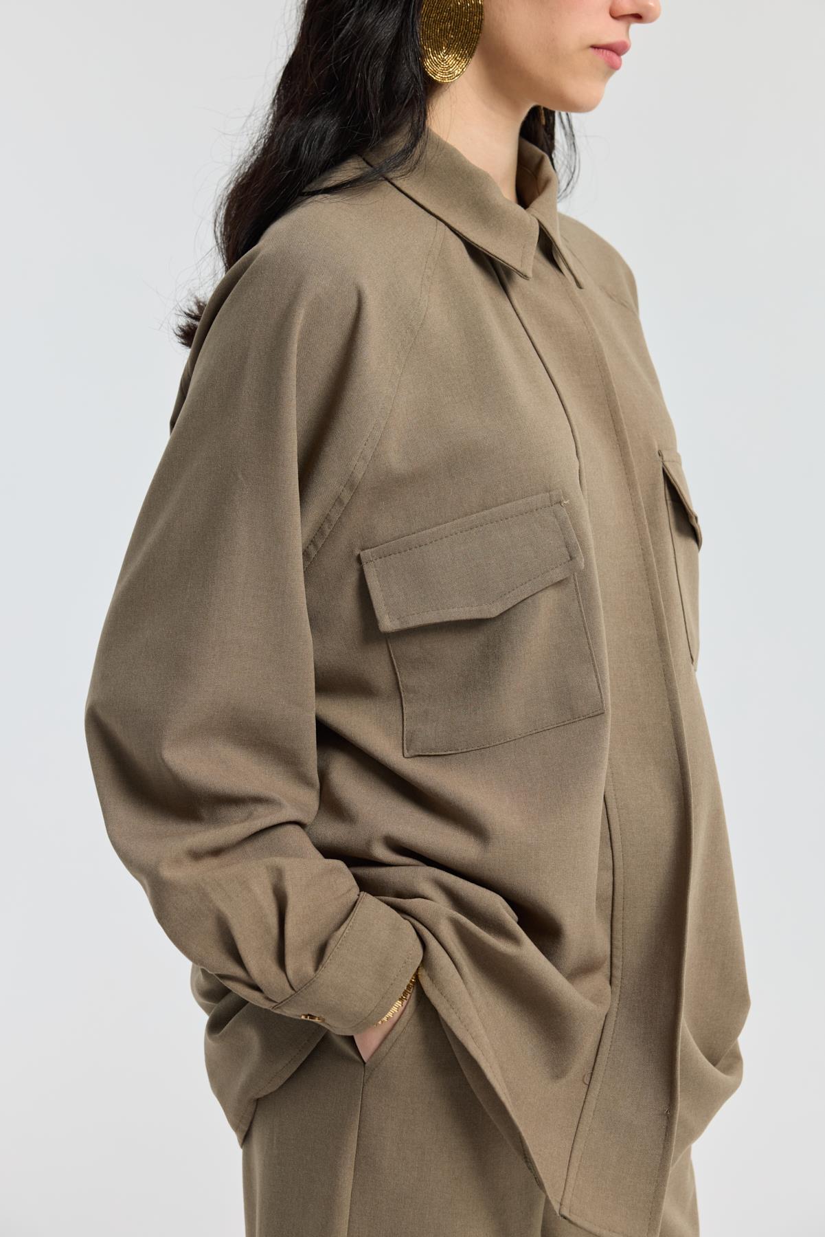 Maisy Biye Kemerli Takım - Vizon 