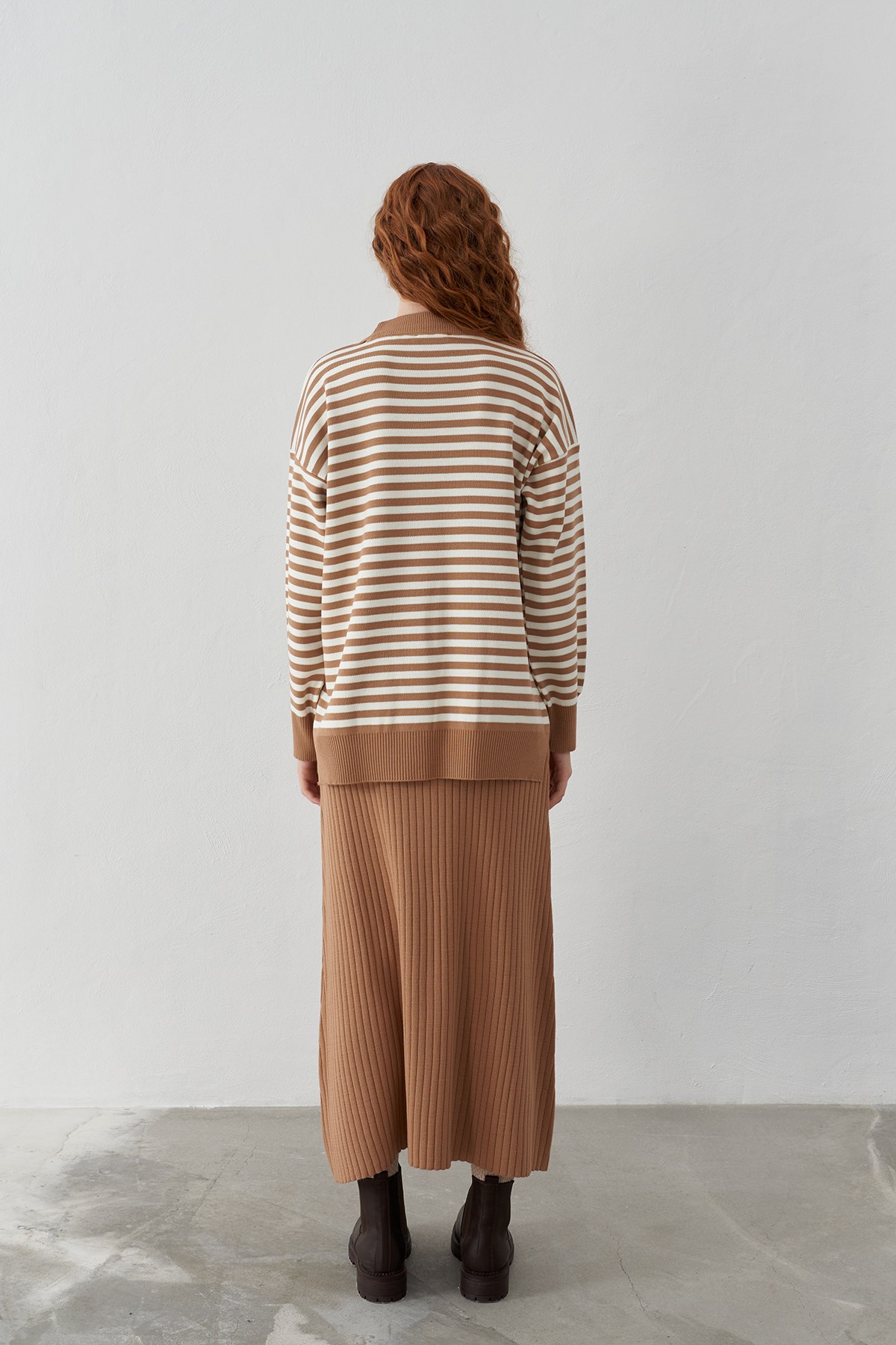 Martina Knitwear Skirt - Camel