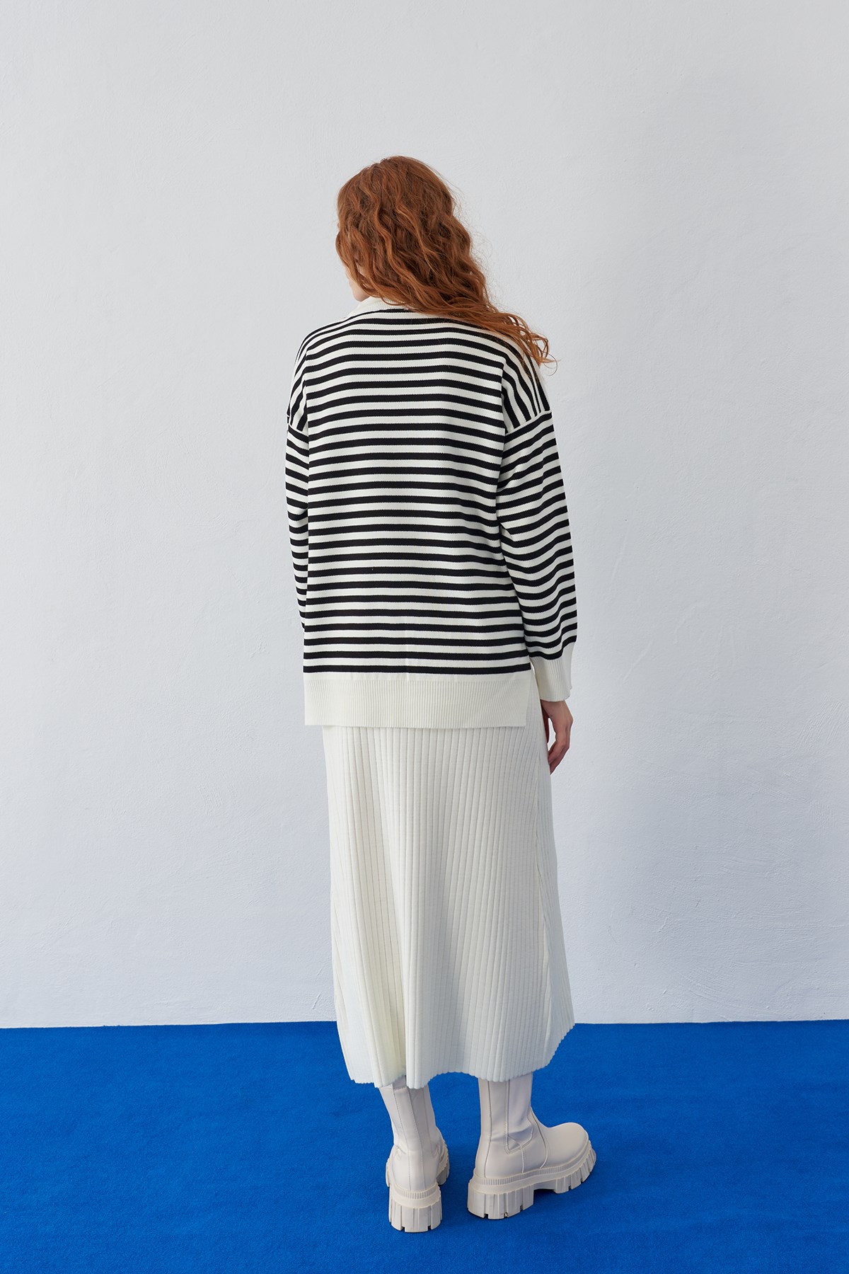 Martina Knitwear Skirt - Ecru