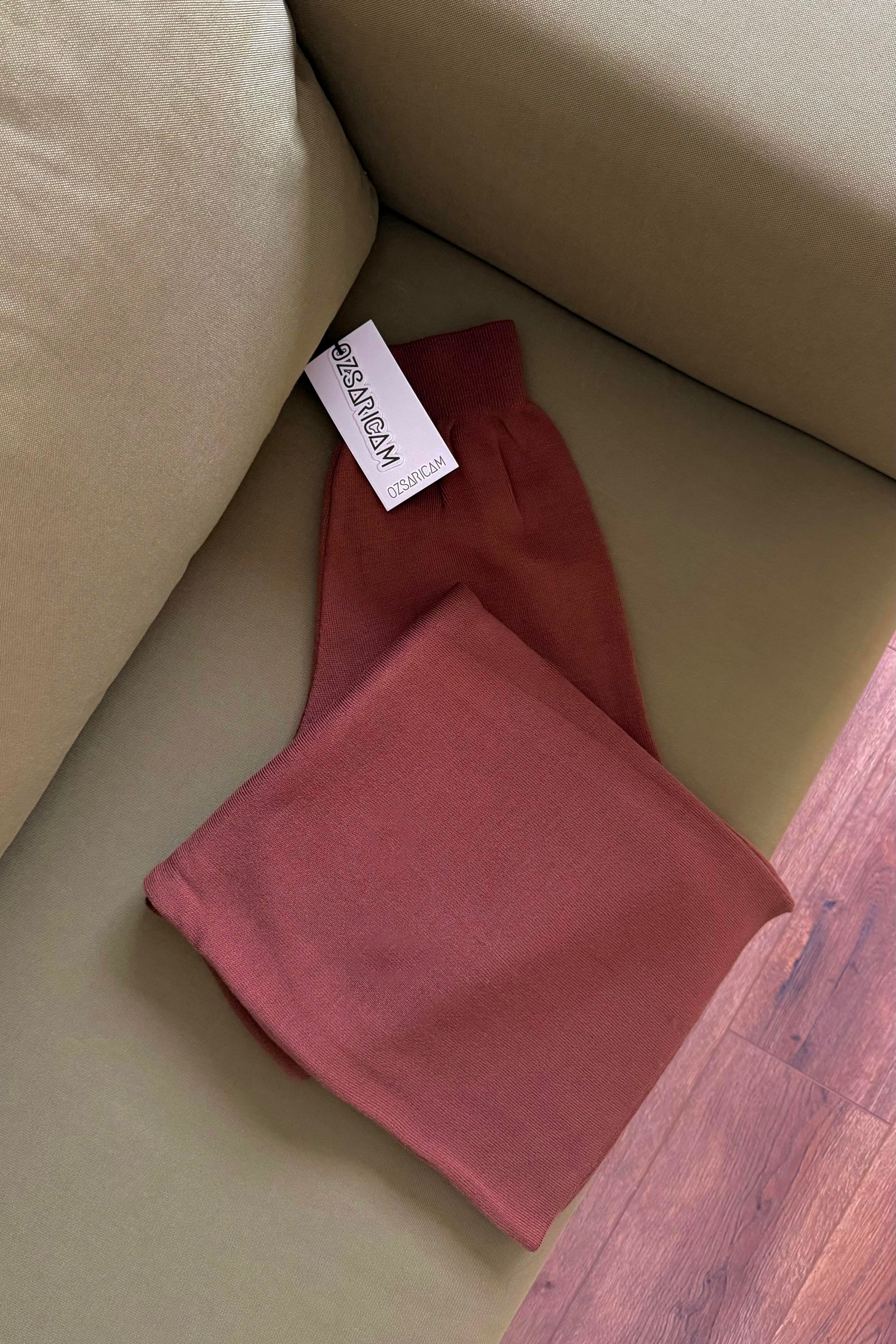 Mina Triko Pantolon - Kahverengi 