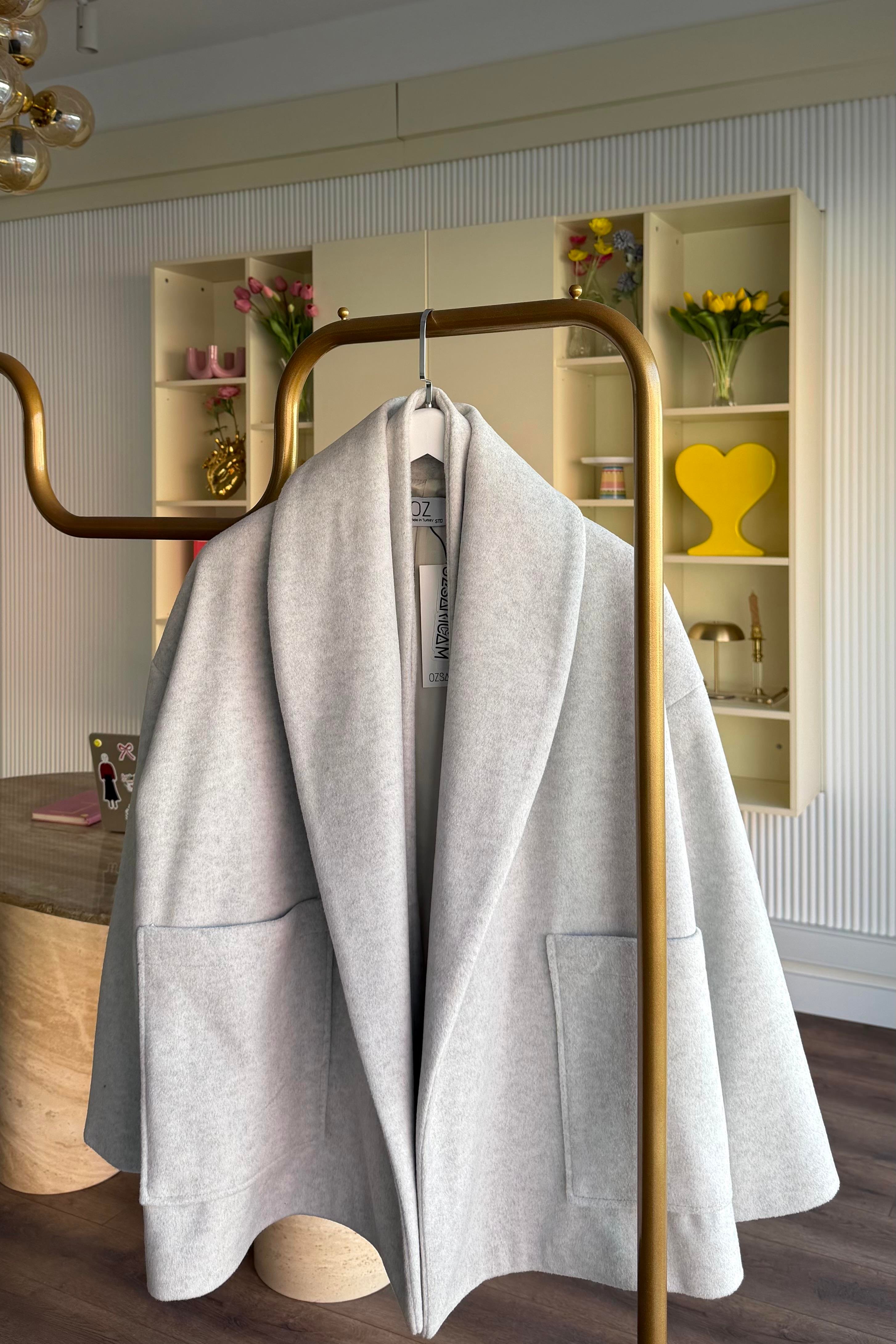 Nivel Şal Yaka Cepli Kaban