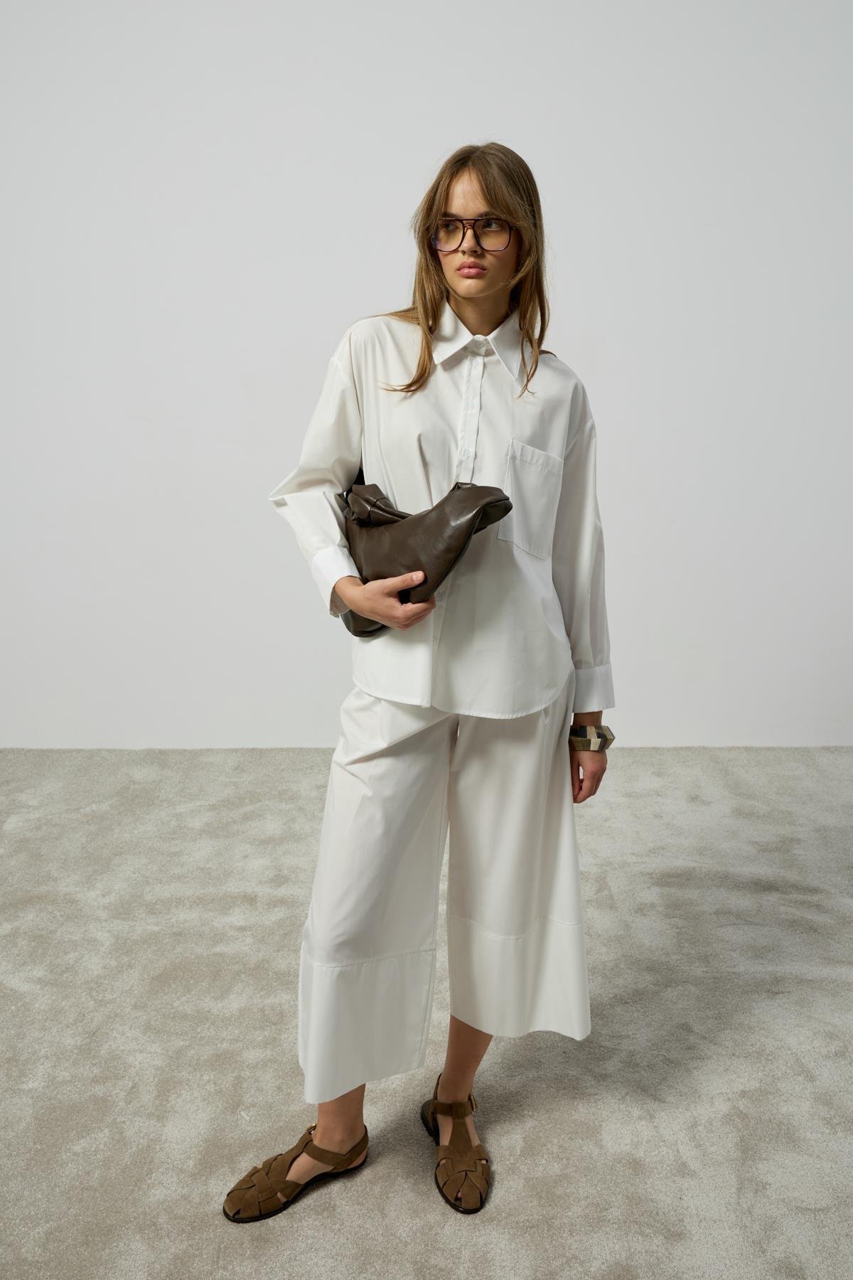 Noah Basic Poplin Takım - Beyaz