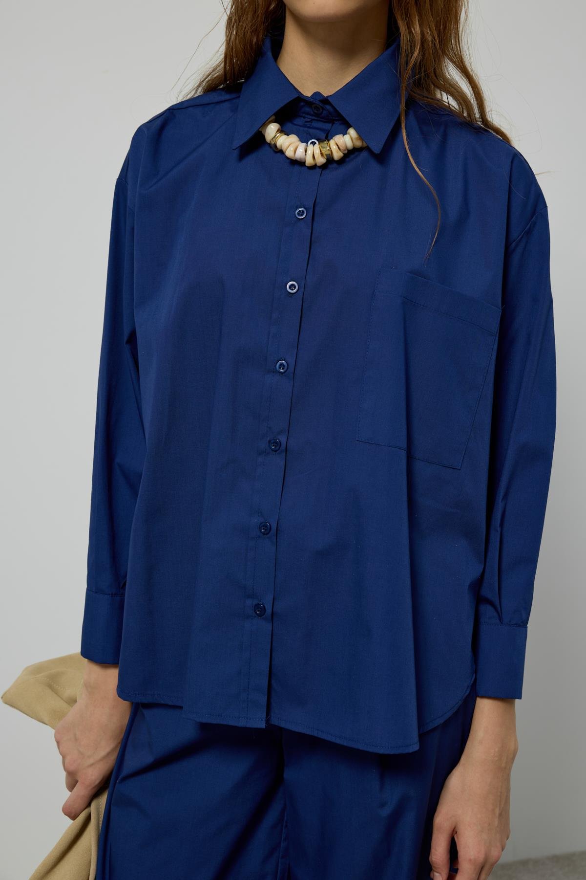 Noah Basic Poplin Takım - Gece mavi