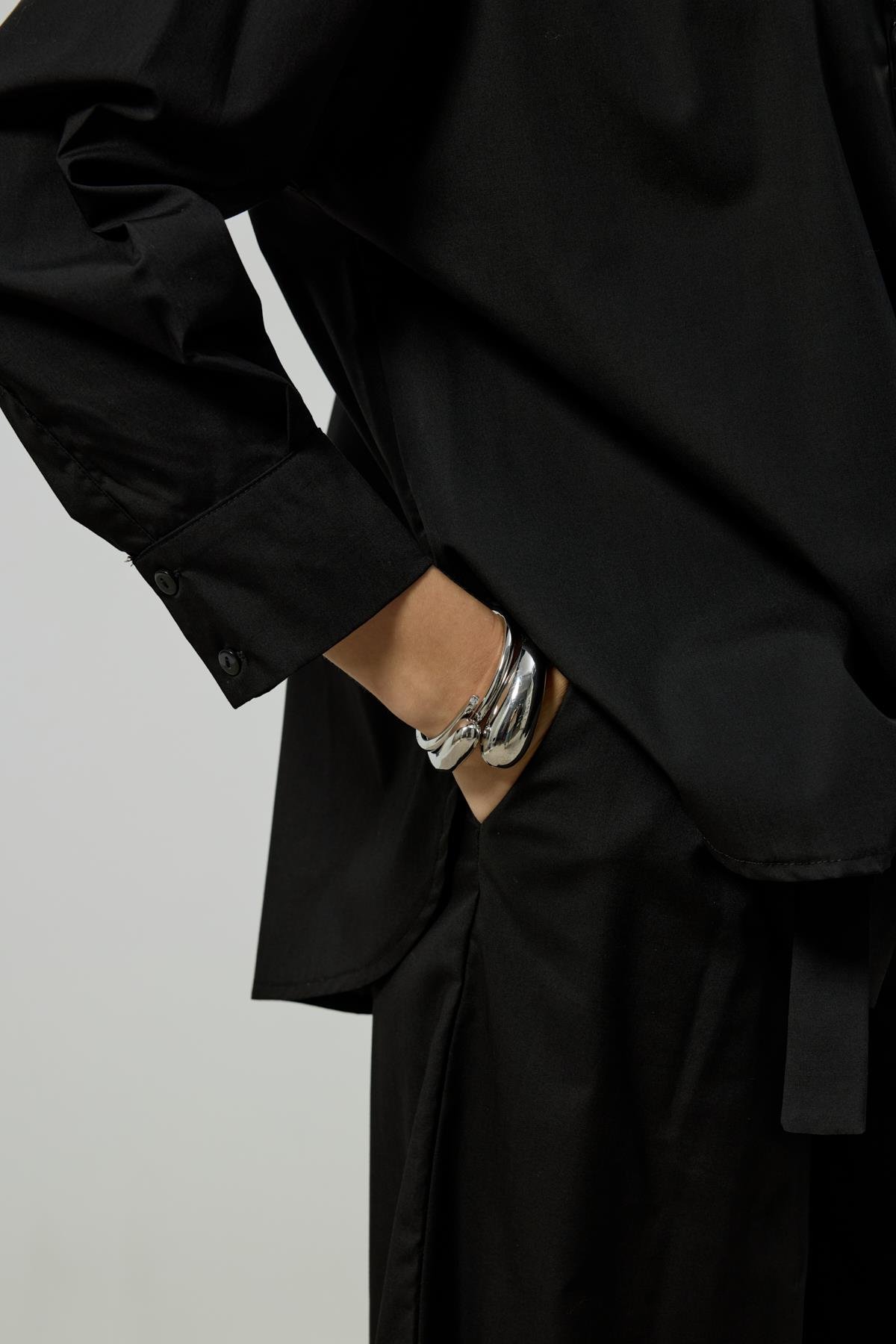 Noah Basic Poplin Takım - Siyah