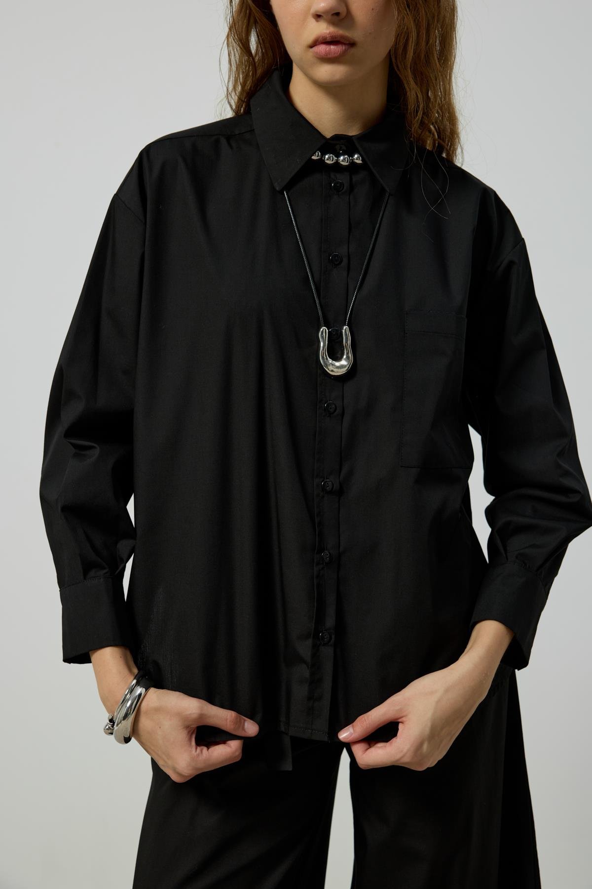 Noah Basic Poplin Takım - Siyah