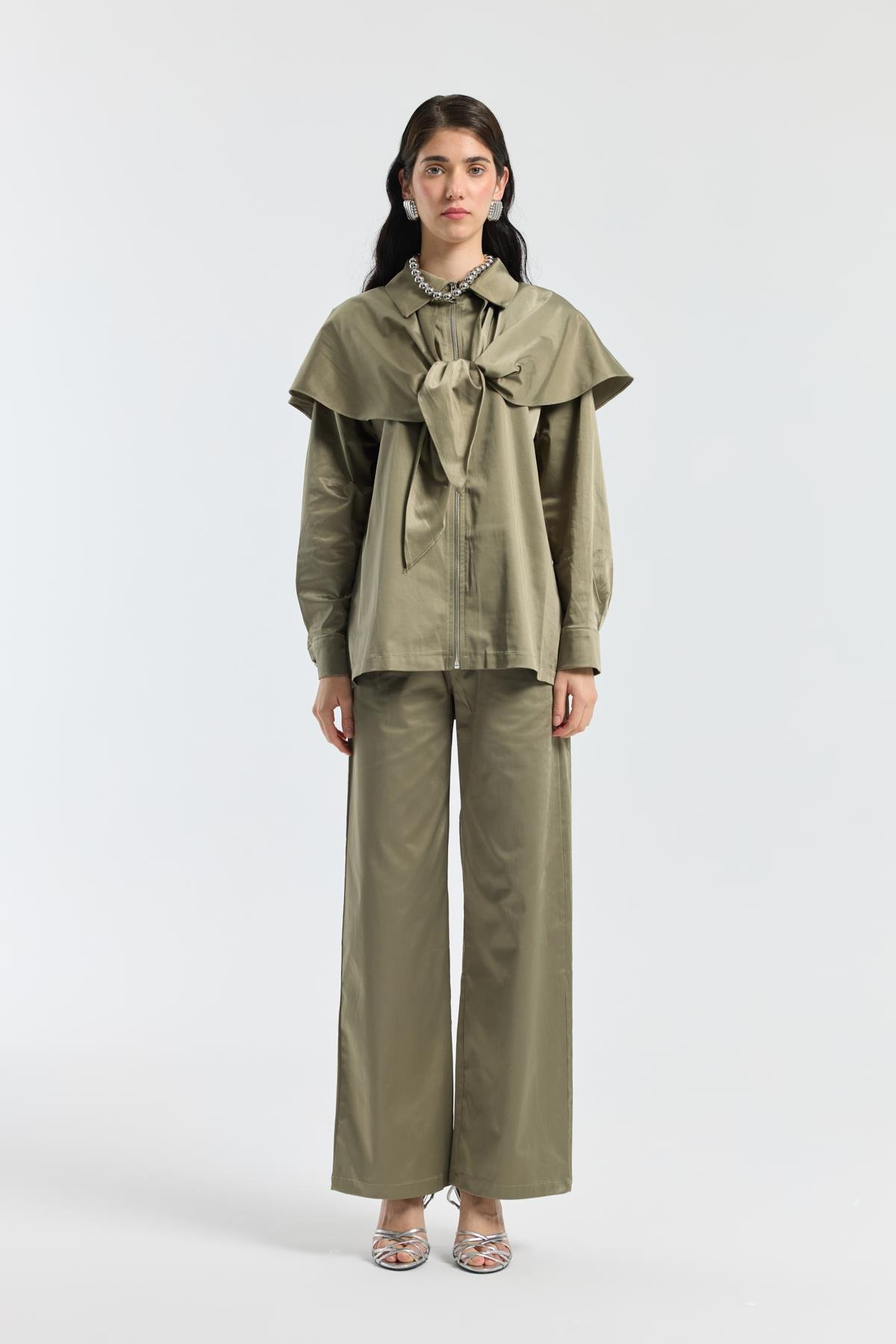 Noella Pelerin Saten Takım - Çağla