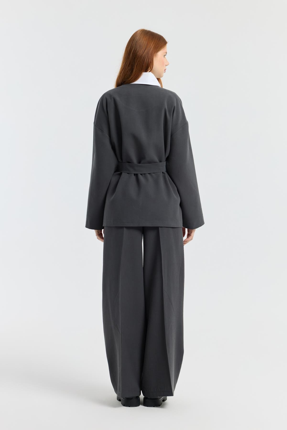 Ophelia Kuşaklı Trenç - Antrasit