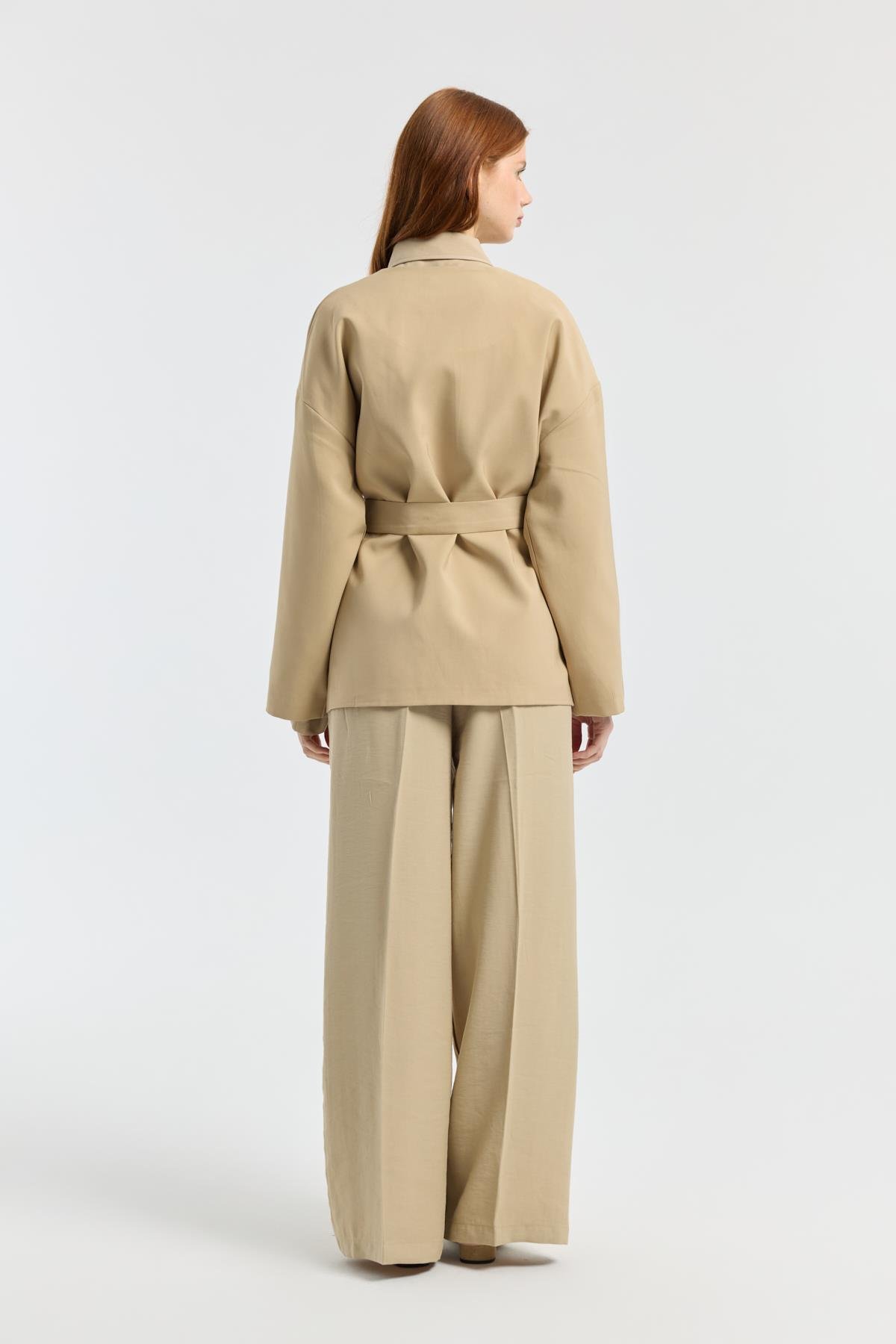 Ophelia Kuşaklı Trenç - Camel