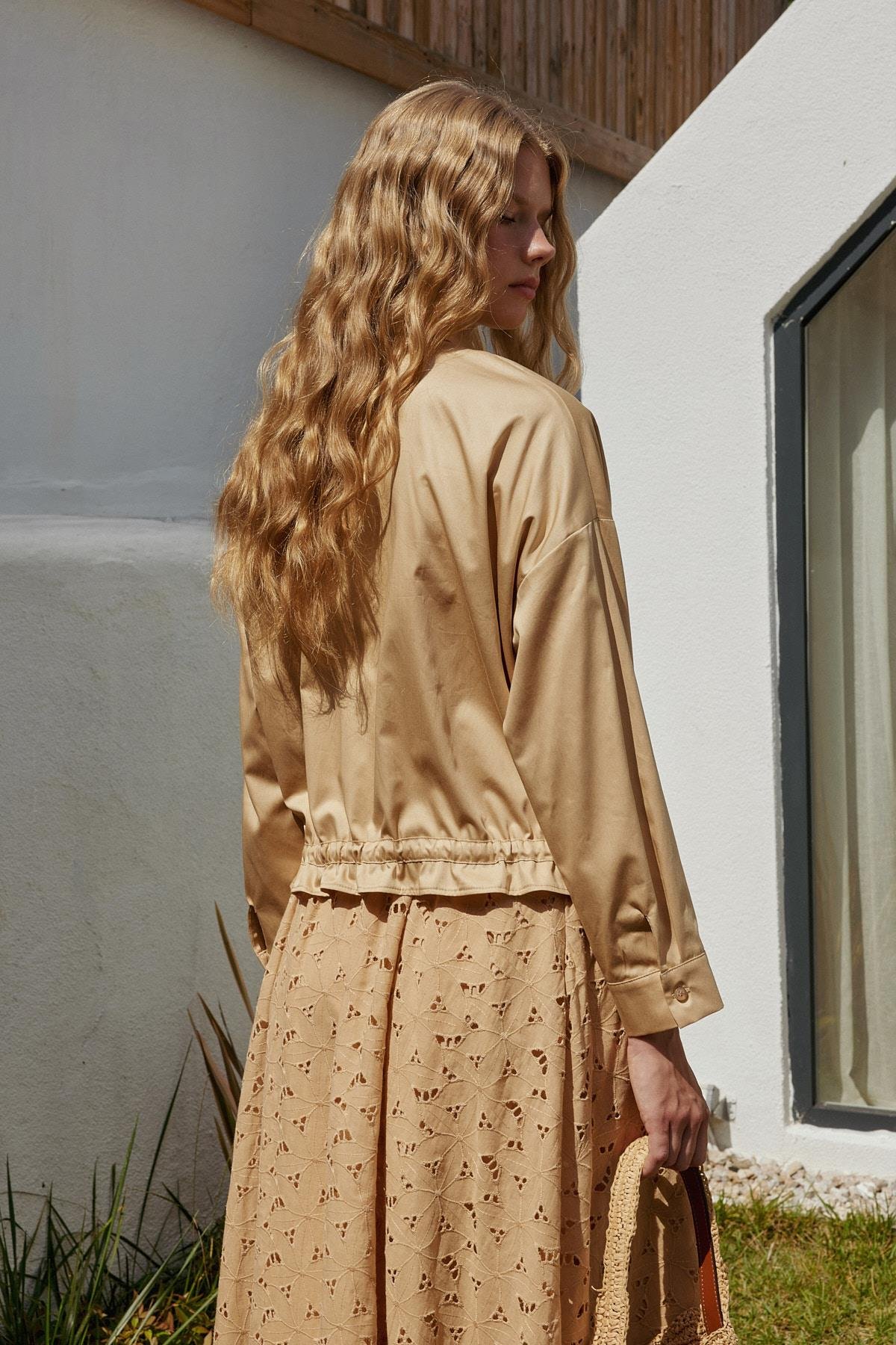 Pansy Cotton Gömlek - Camel