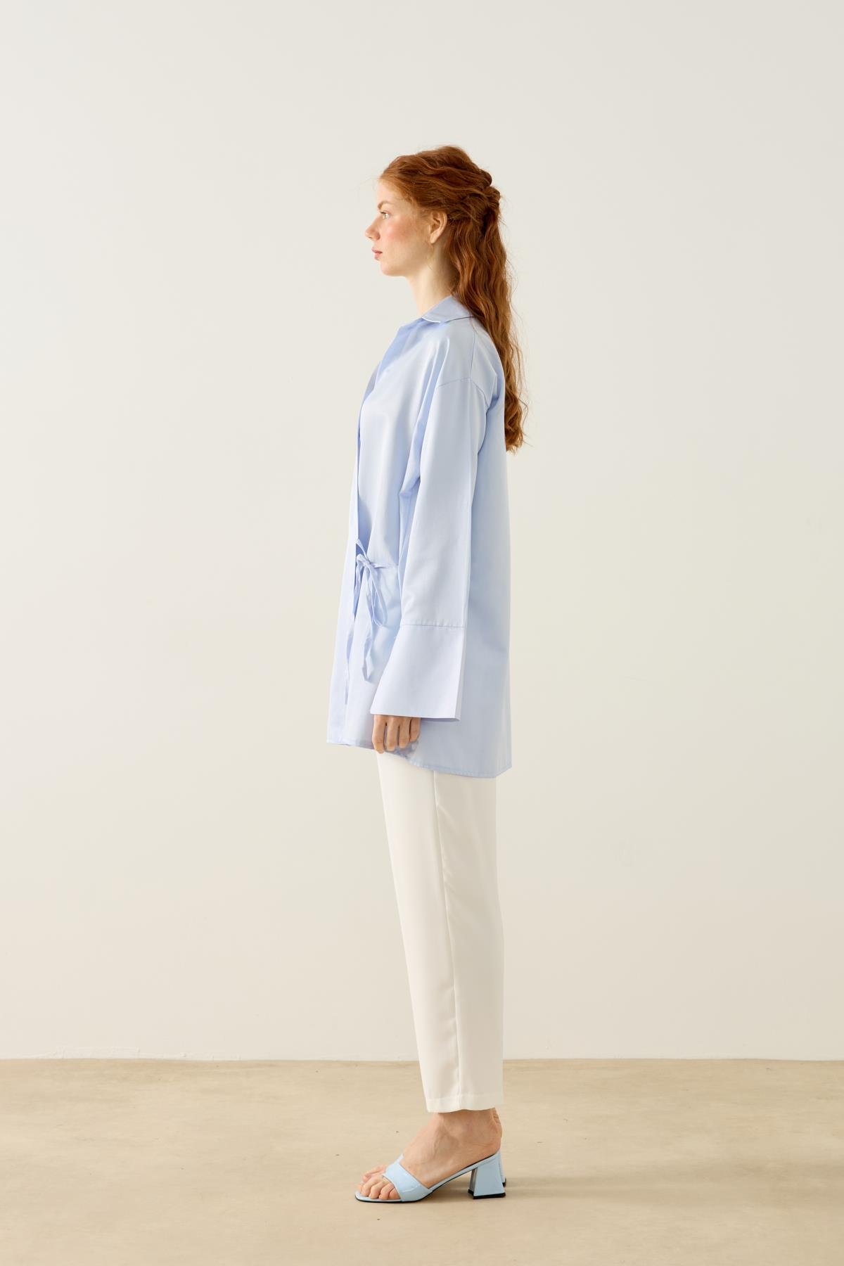 Petra Kruvaze Bağlamalı Gömlek - Bebemavi