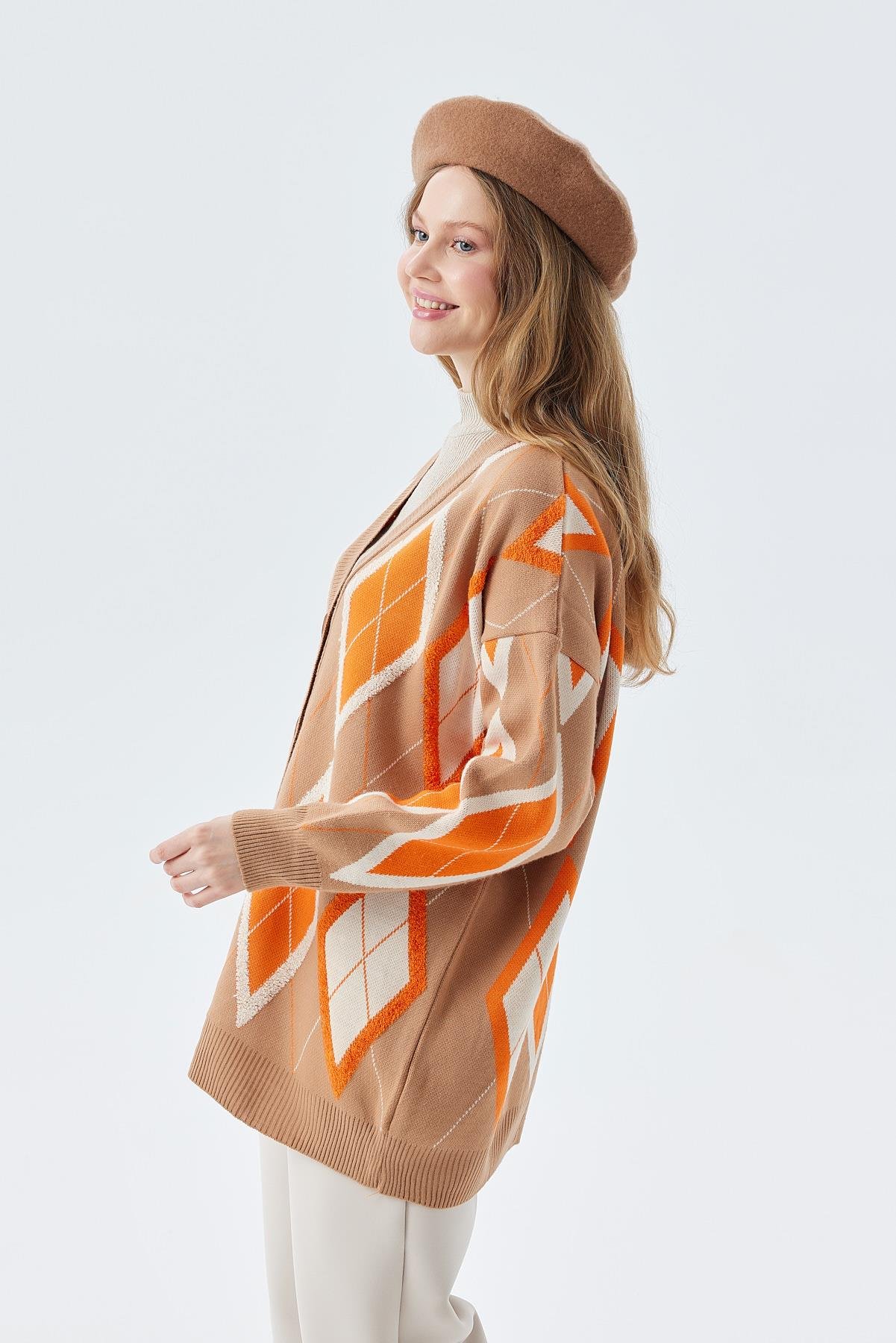 PİECE BASİC TRİKO HIRKA - CAMEL