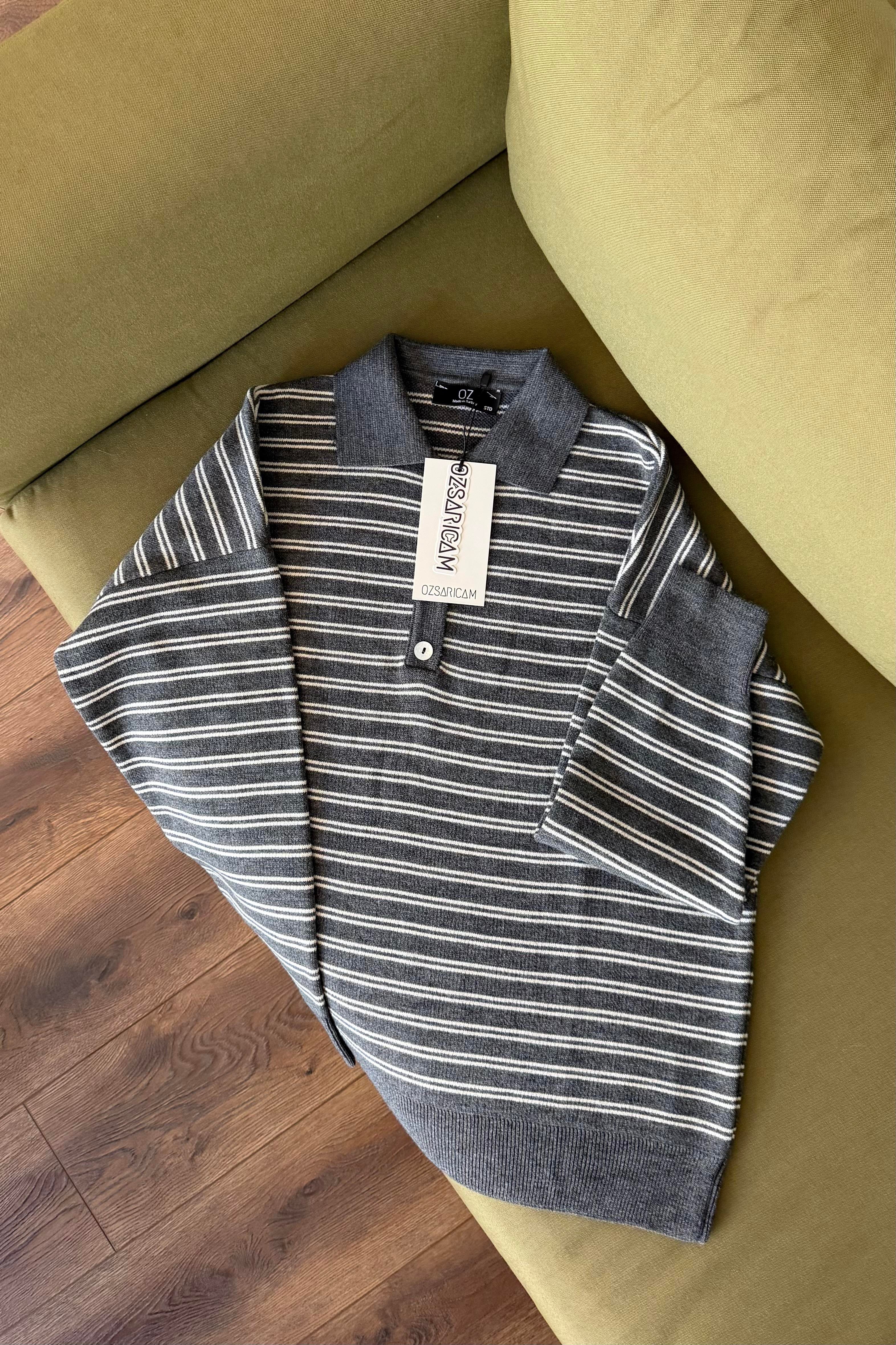 Rachel Polo Yaka Kazak - Antrasit 