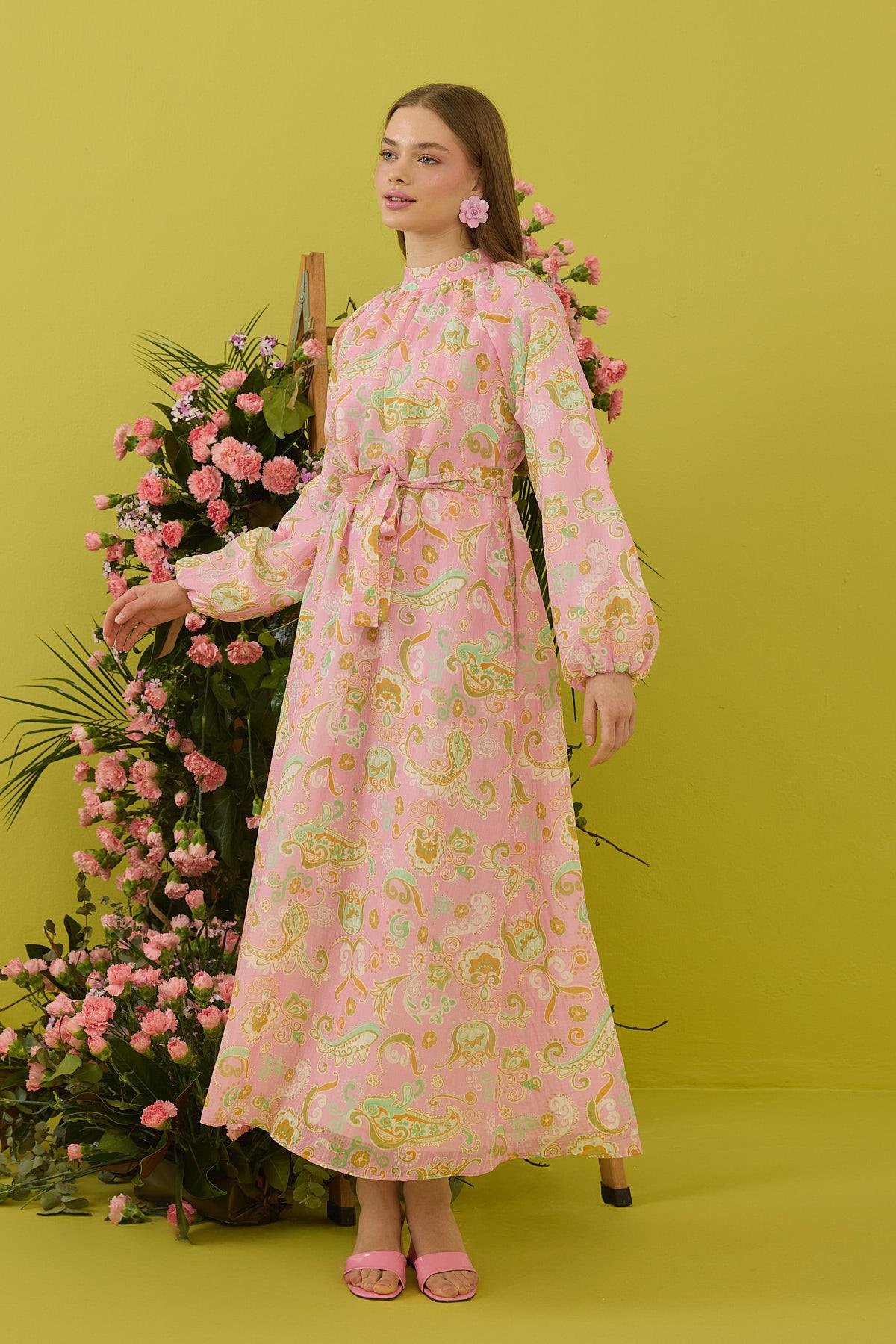 Rosa Vual Baskılı Pamuk Elbise 