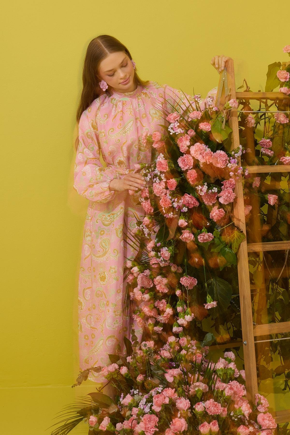 Rosa Vual Baskılı Pamuk Elbise 