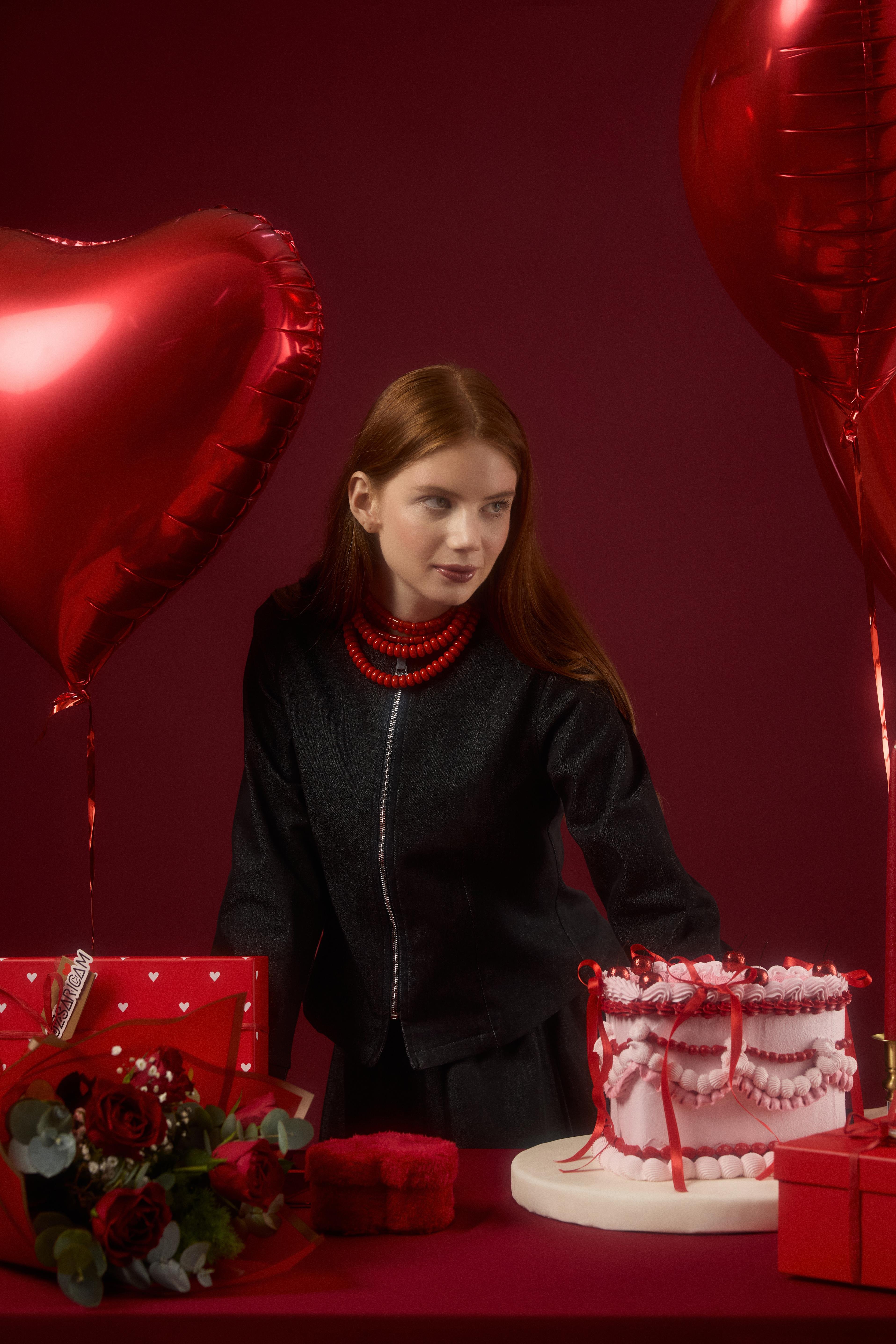 Sadie Belden Oturtmalı Kot Takım - Siyah