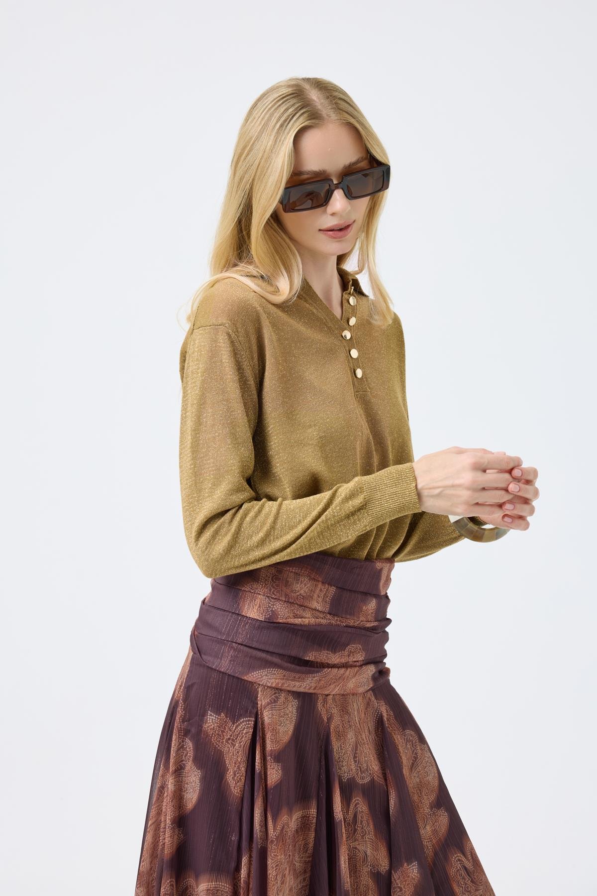 Selen Simli Kazak - Yağ yeşil 