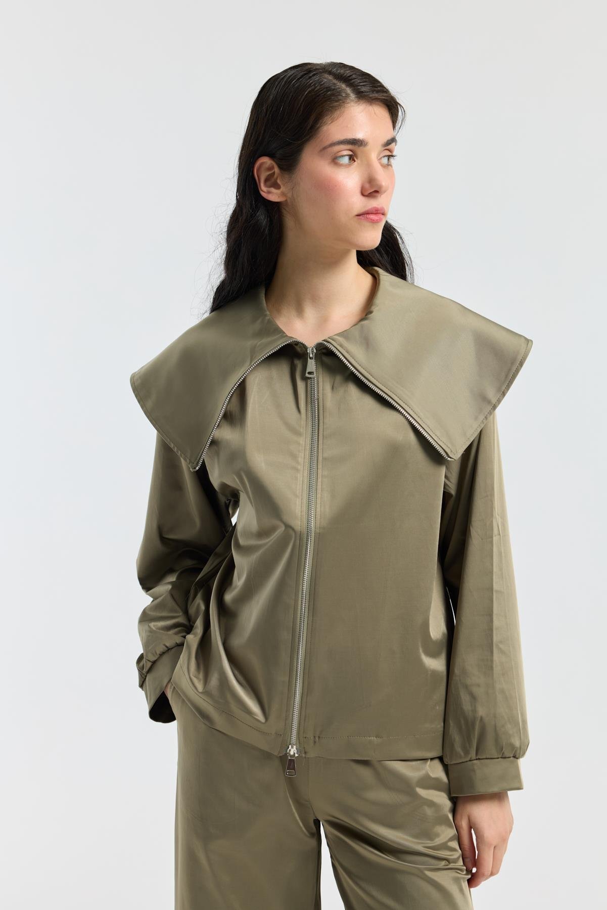 Sunday Denizci Yaka Saten Takım - Çağla