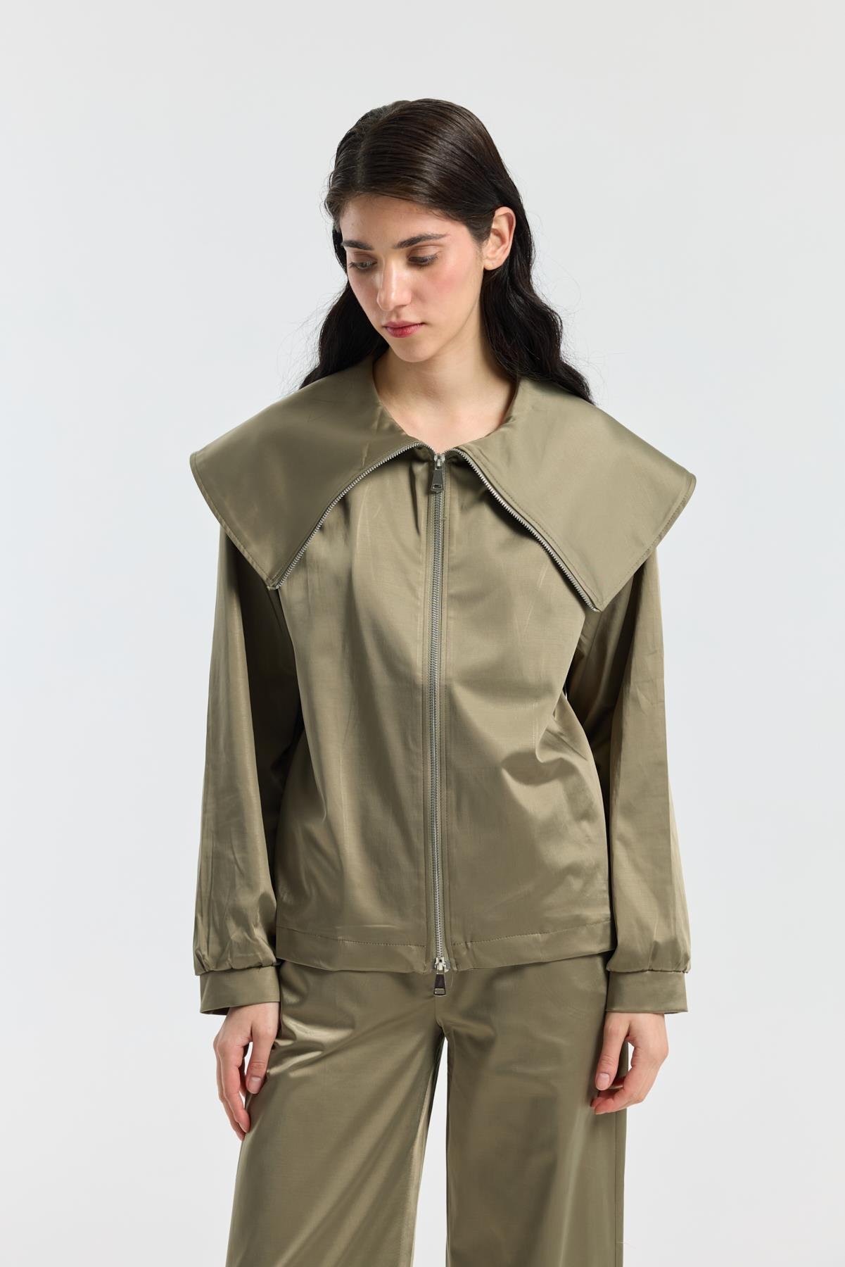 Sunday Denizci Yaka Saten Takım - Çağla