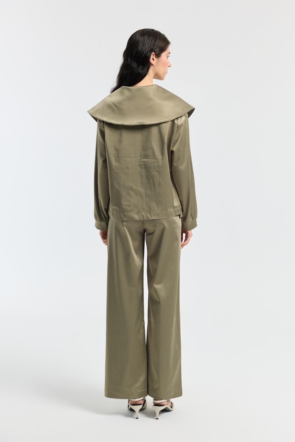 Sunday Denizci Yaka Saten Takım - Çağla