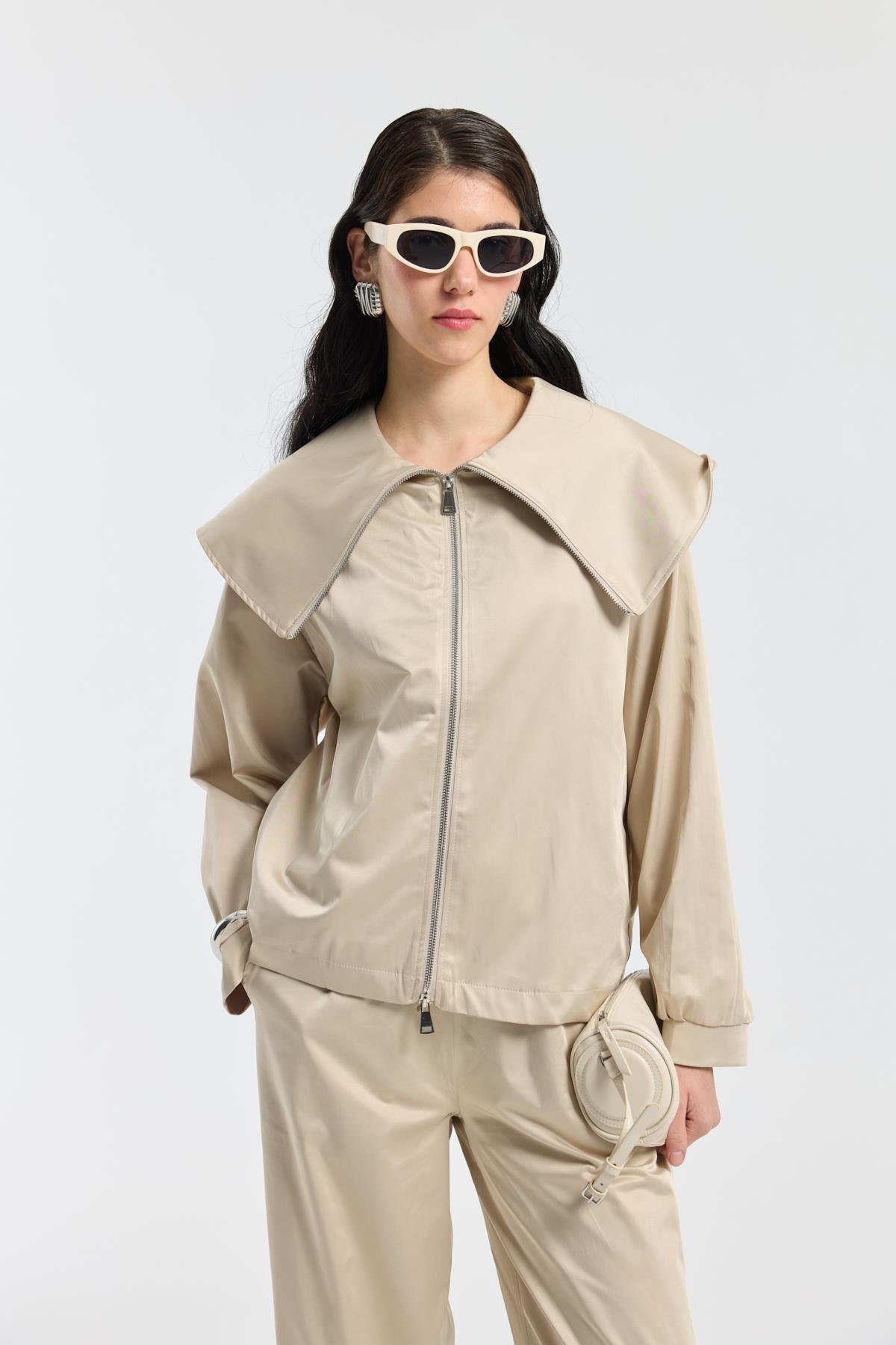 Sunday Denizci Yaka Saten Takım - Taş