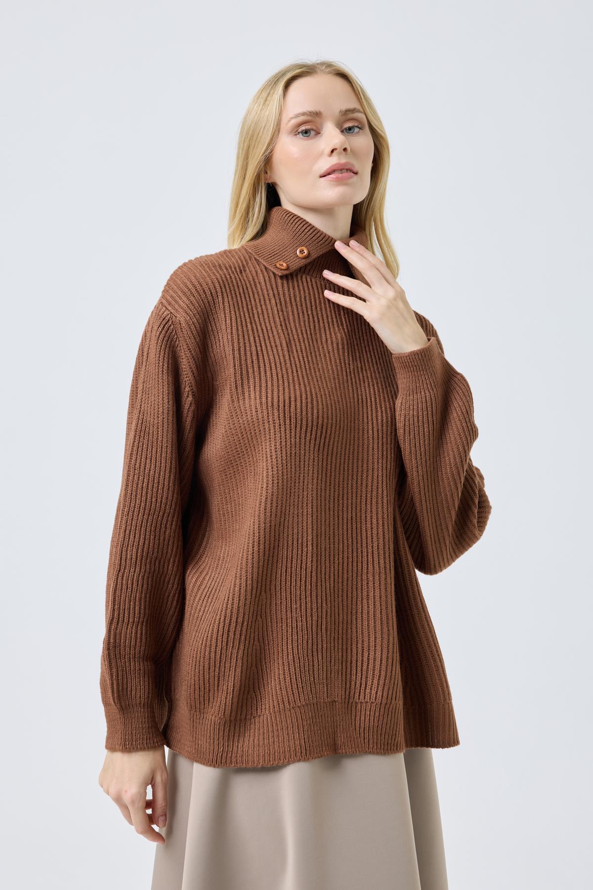 Tina Boğazlı Kazak - Bakır