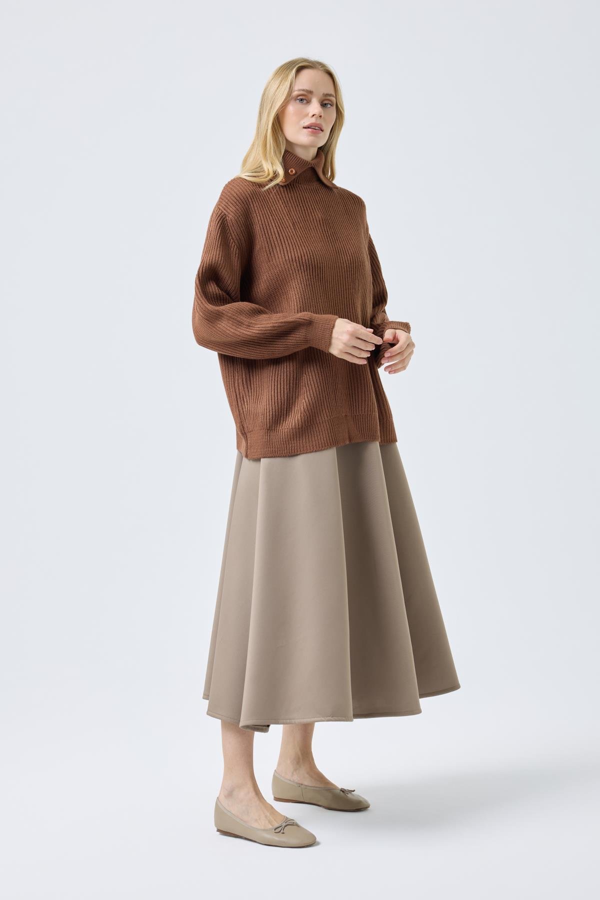 Tina Boğazlı Kazak - Bakır