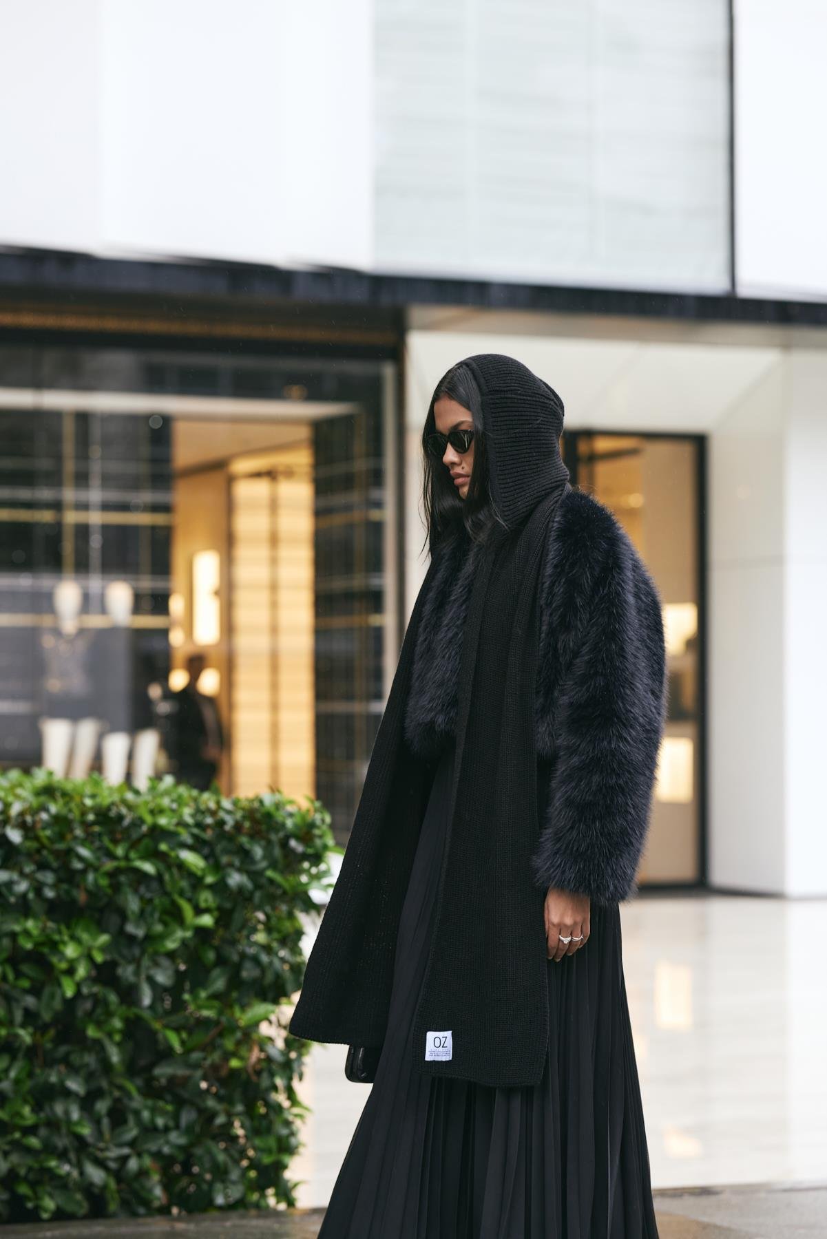 Triko Atkılı Bere - Siyah