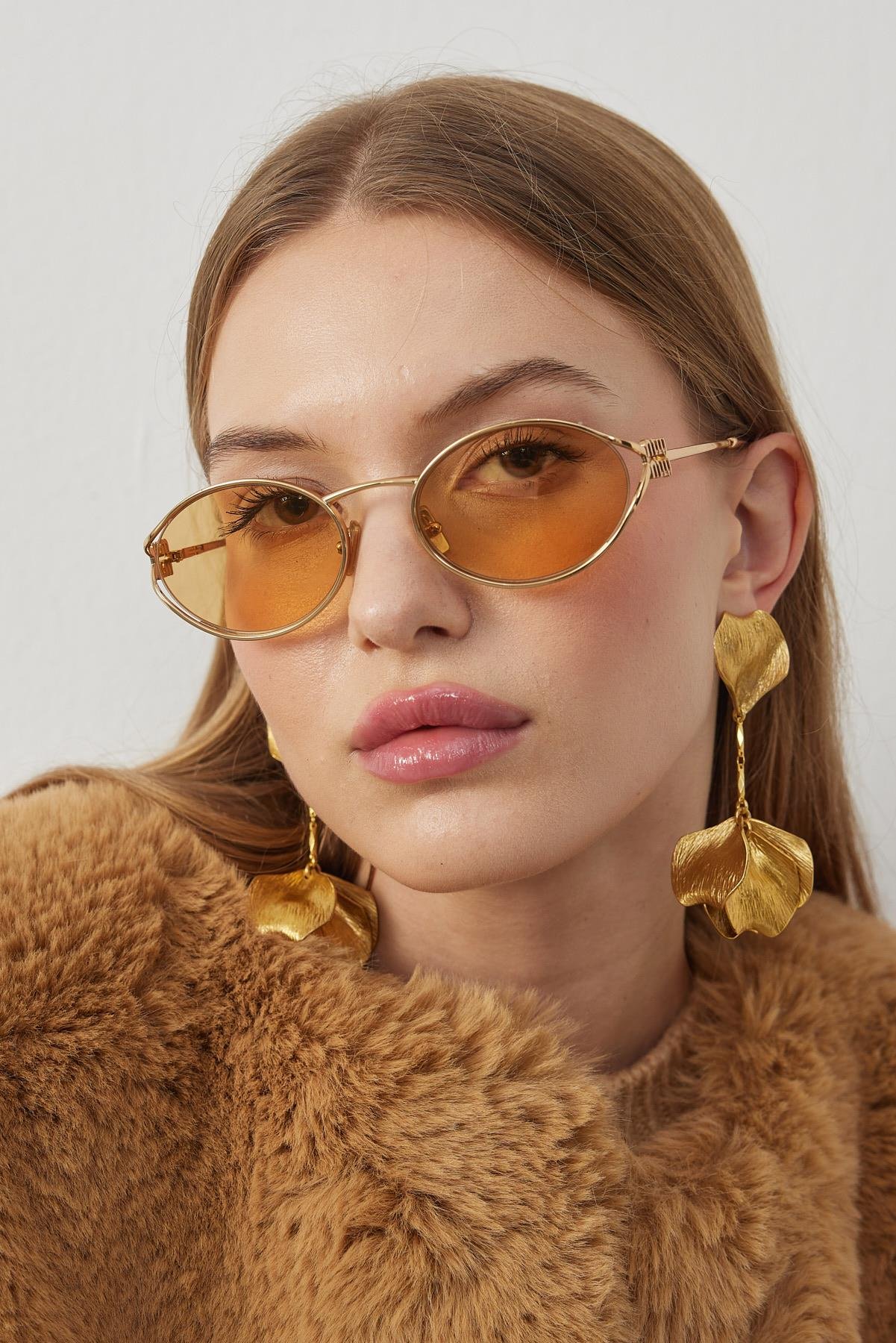 Valencia Peluş Kürk Ceket - Camel