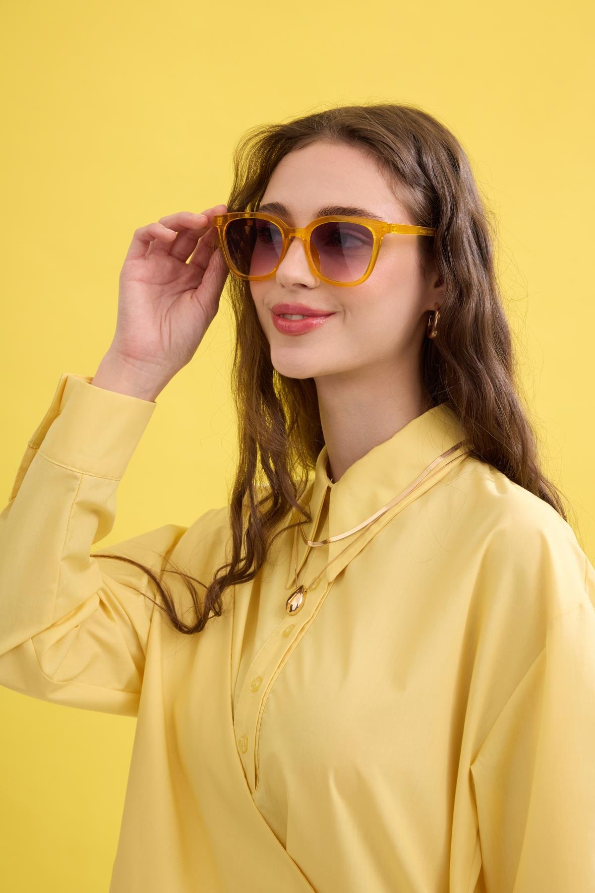 Wilma Kruvaze Kapaklı Polo Yaka Gömlek- Sarı