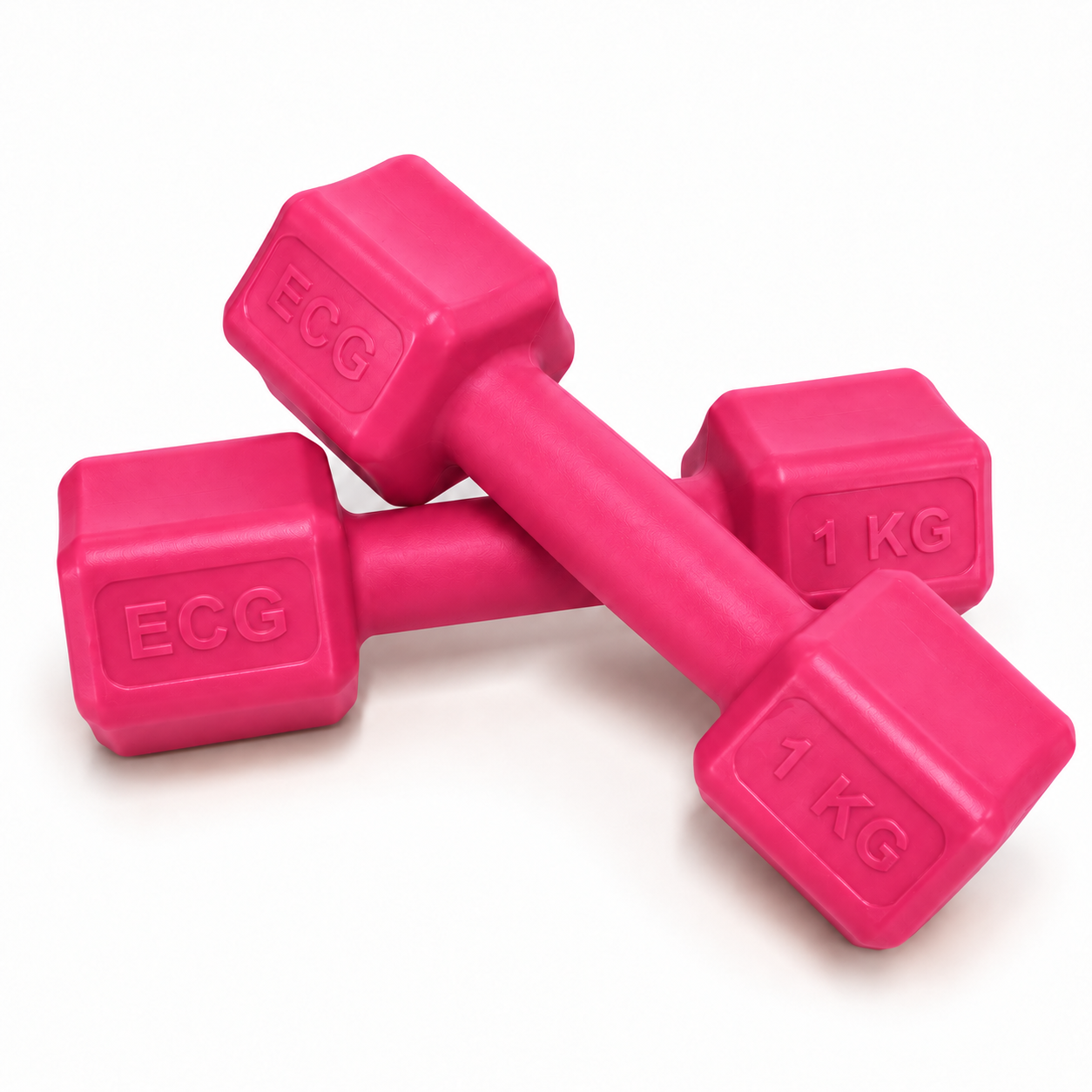 Ecgspor 1 KG PEMBE Dambıl Seti 1 KG x 2 Toplam 2 KG Ağırlık Seti