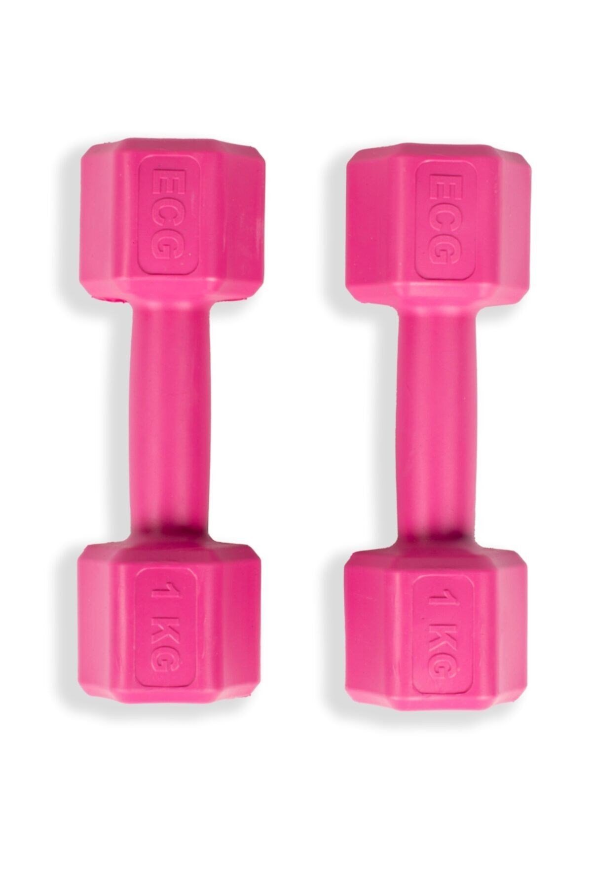Ecgspor 1 KG PEMBE Dambıl Seti 1 KG x 2 Toplam 2 KG Ağırlık Seti