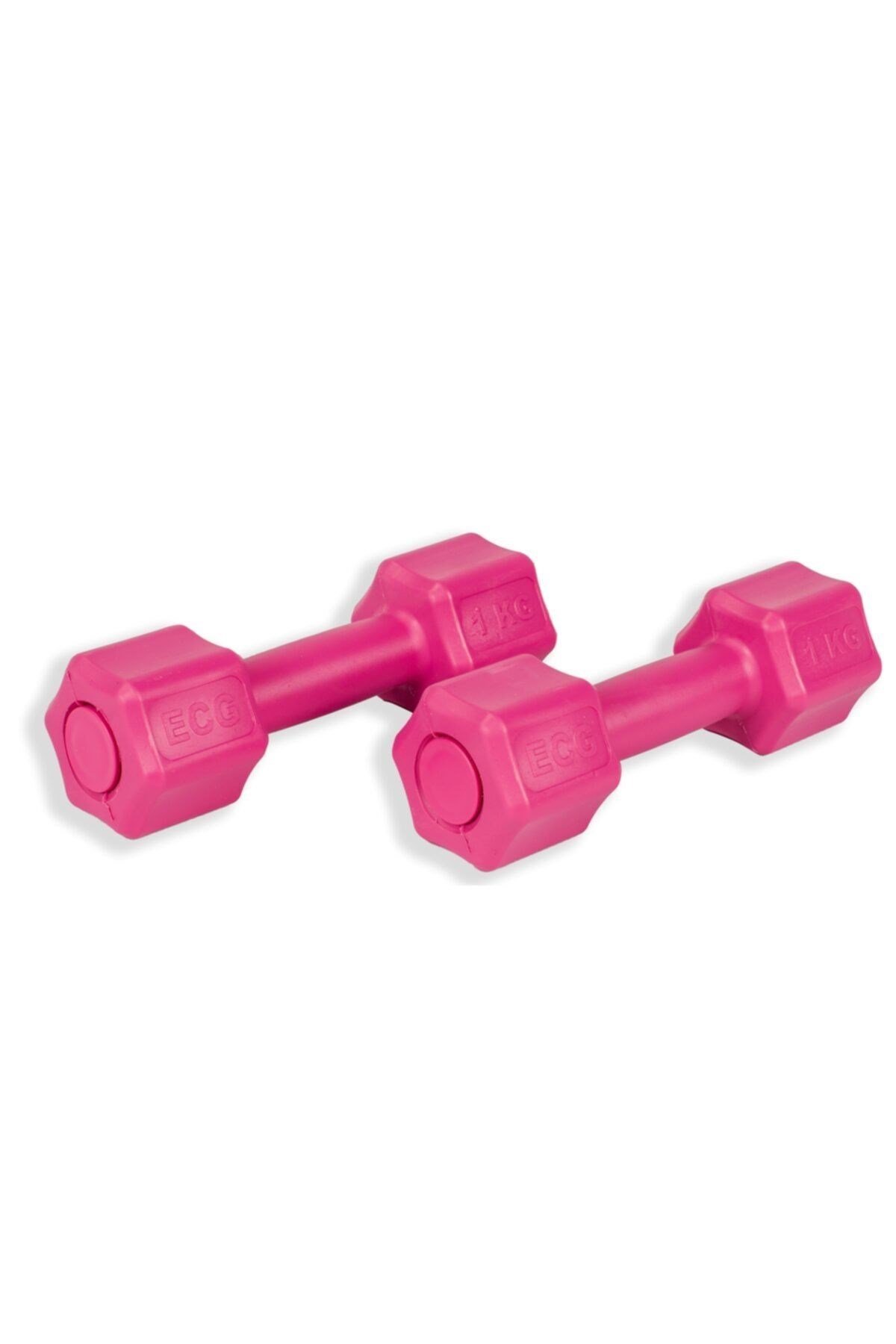 Ecgspor 1 KG PEMBE Dambıl Seti 1 KG x 2 Toplam 2 KG Ağırlık Seti