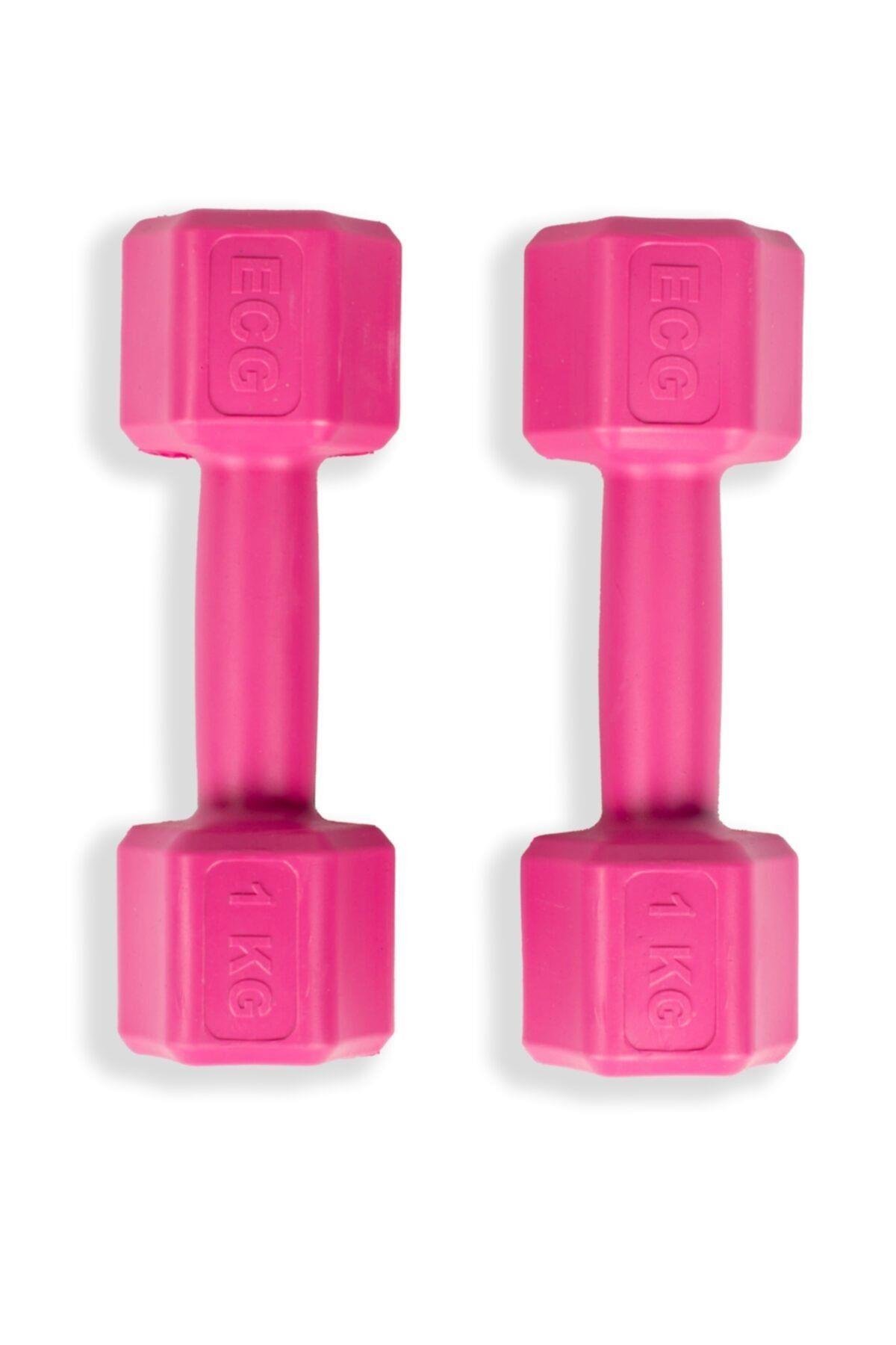 Ecgspor 1 KG PEMBE Dambıl Seti 1 KG x 2 Toplam 2 KG Ağırlık Seti