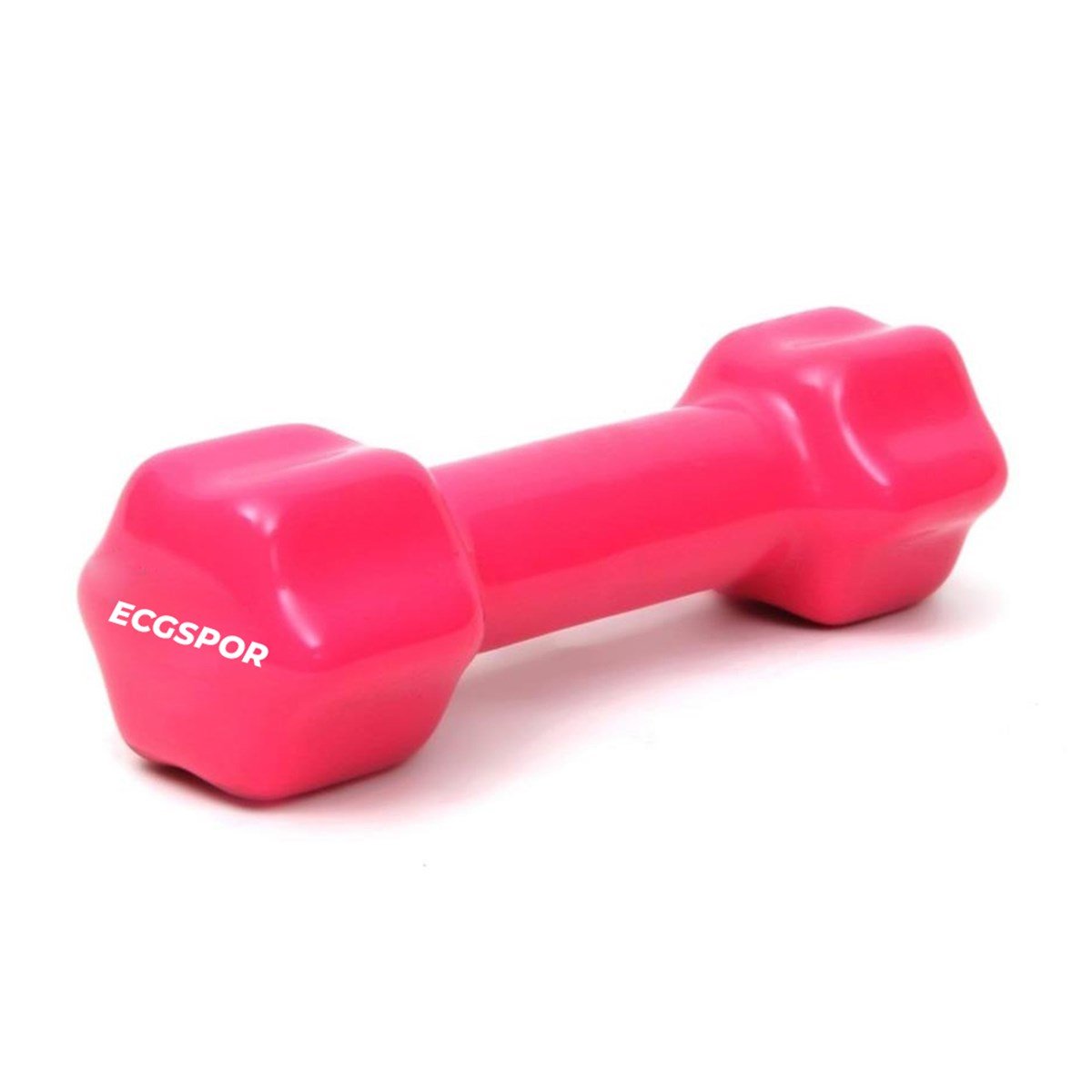 Ecgspor 1 Kg x 1 Adet Deluxe Pvc Kaplama Fuşya Demir Dambıl